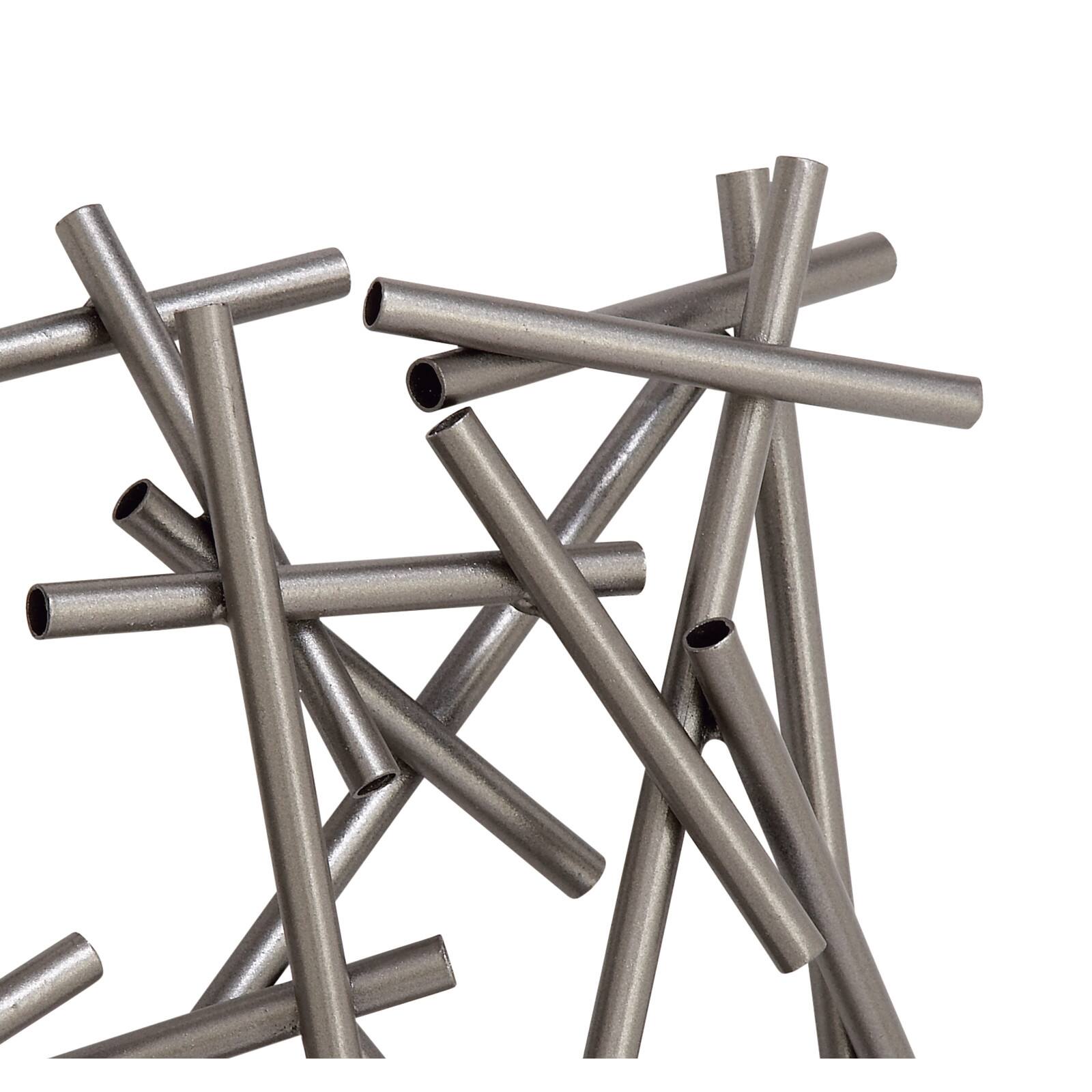 CosmoLiving by Cosmopolitan 20&#x22; Silver Contemporary Abstract Metal Wall D&#xE9;cor