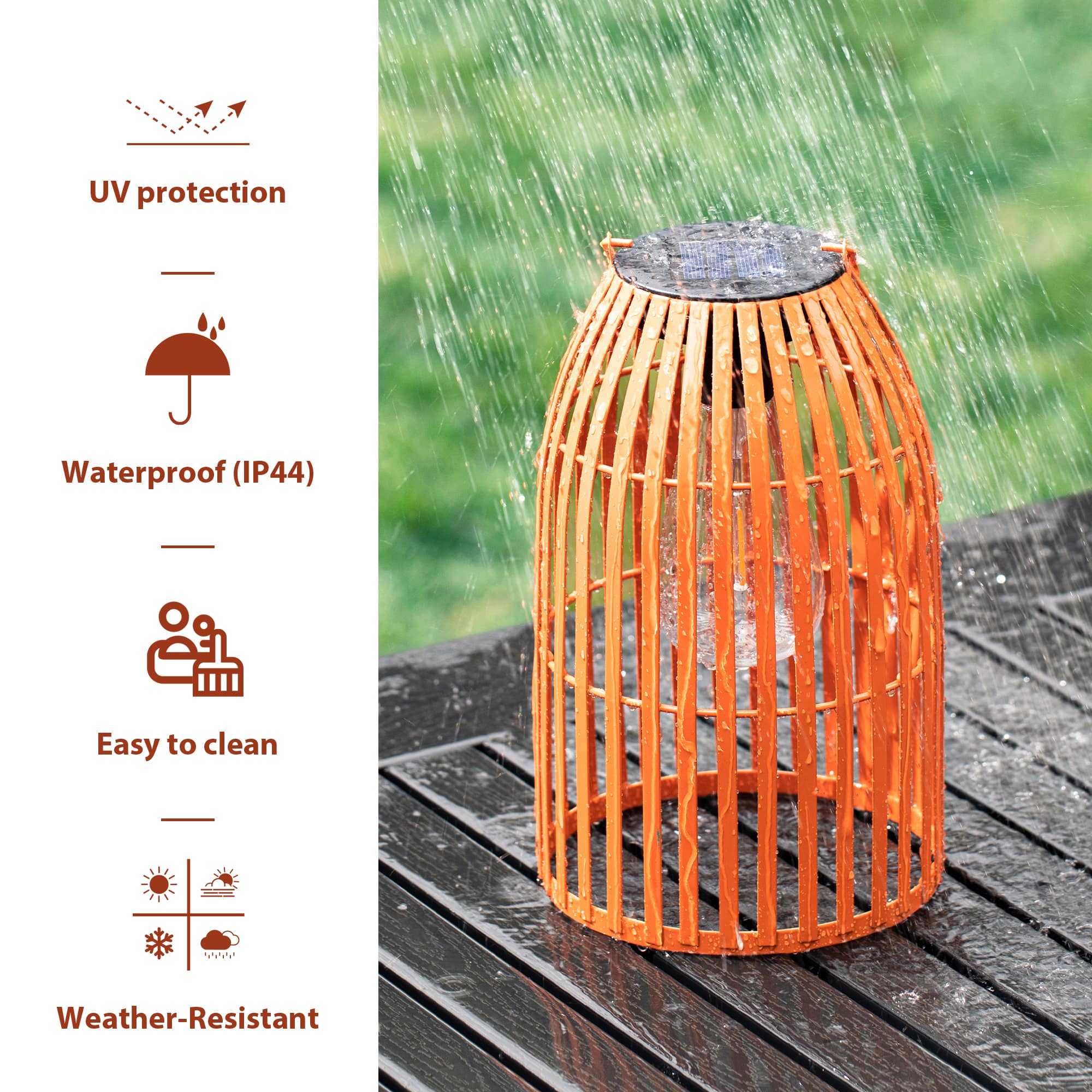Glitzhome® 9.75" Metal Woven Solar Powered Hanging Lantern, 2ct.