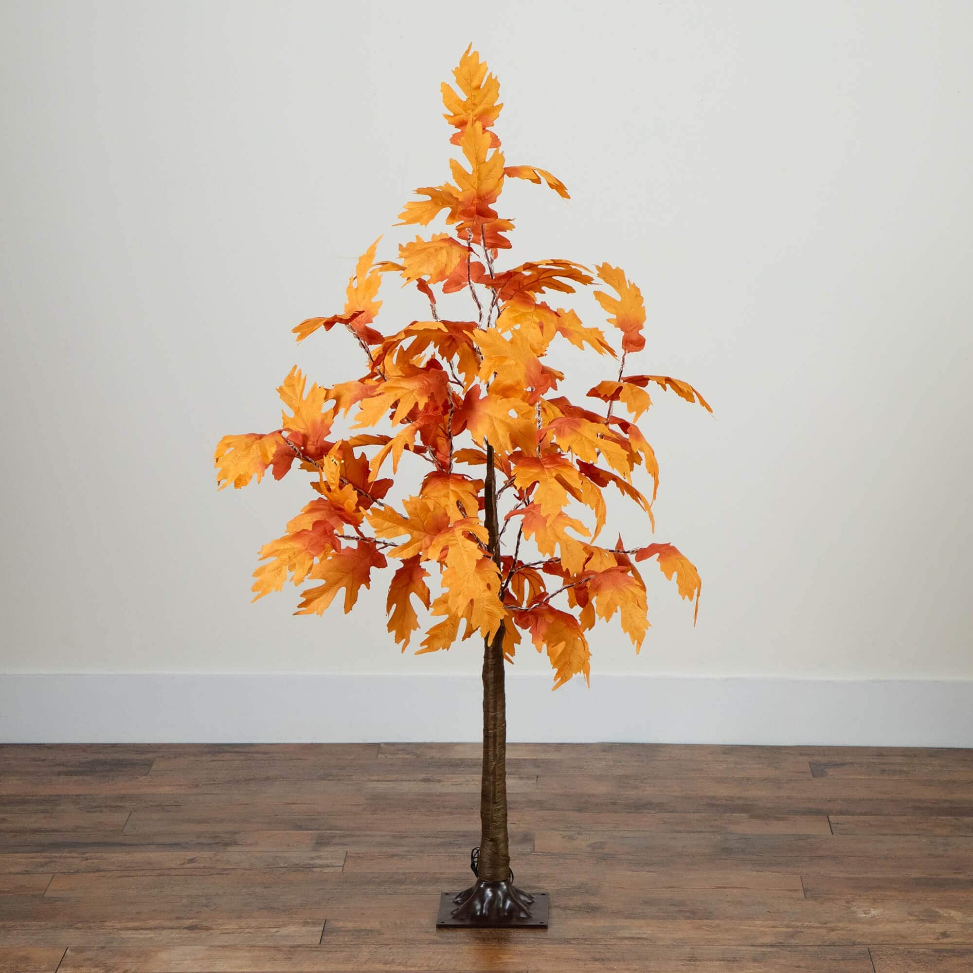 4ft. Pre-Lit Autumn Maple Artificial Fall Tree with 180 Warm White LED Lights