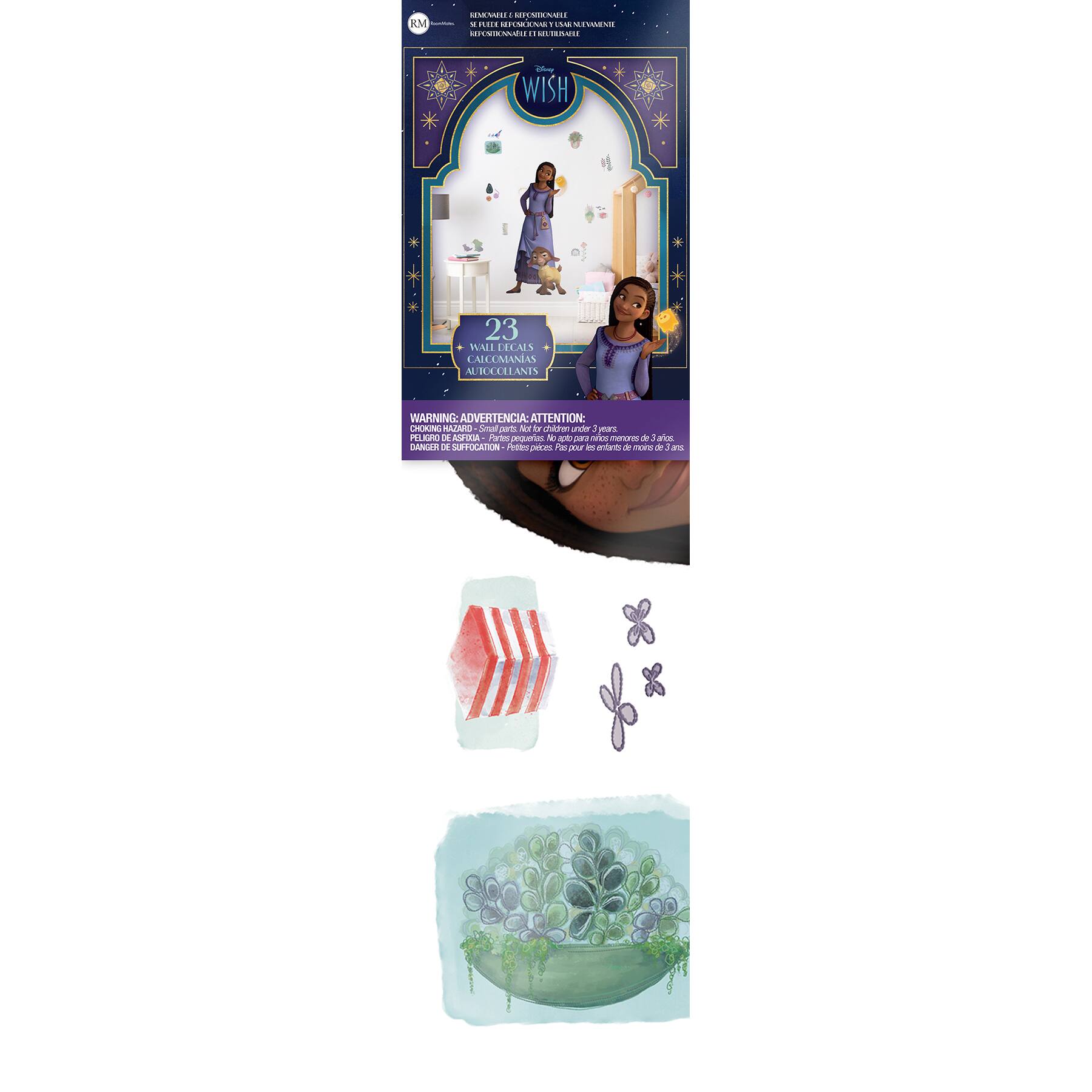 RoomMates Disney® Wish Asha & Valentino Giant Wall Decal Set