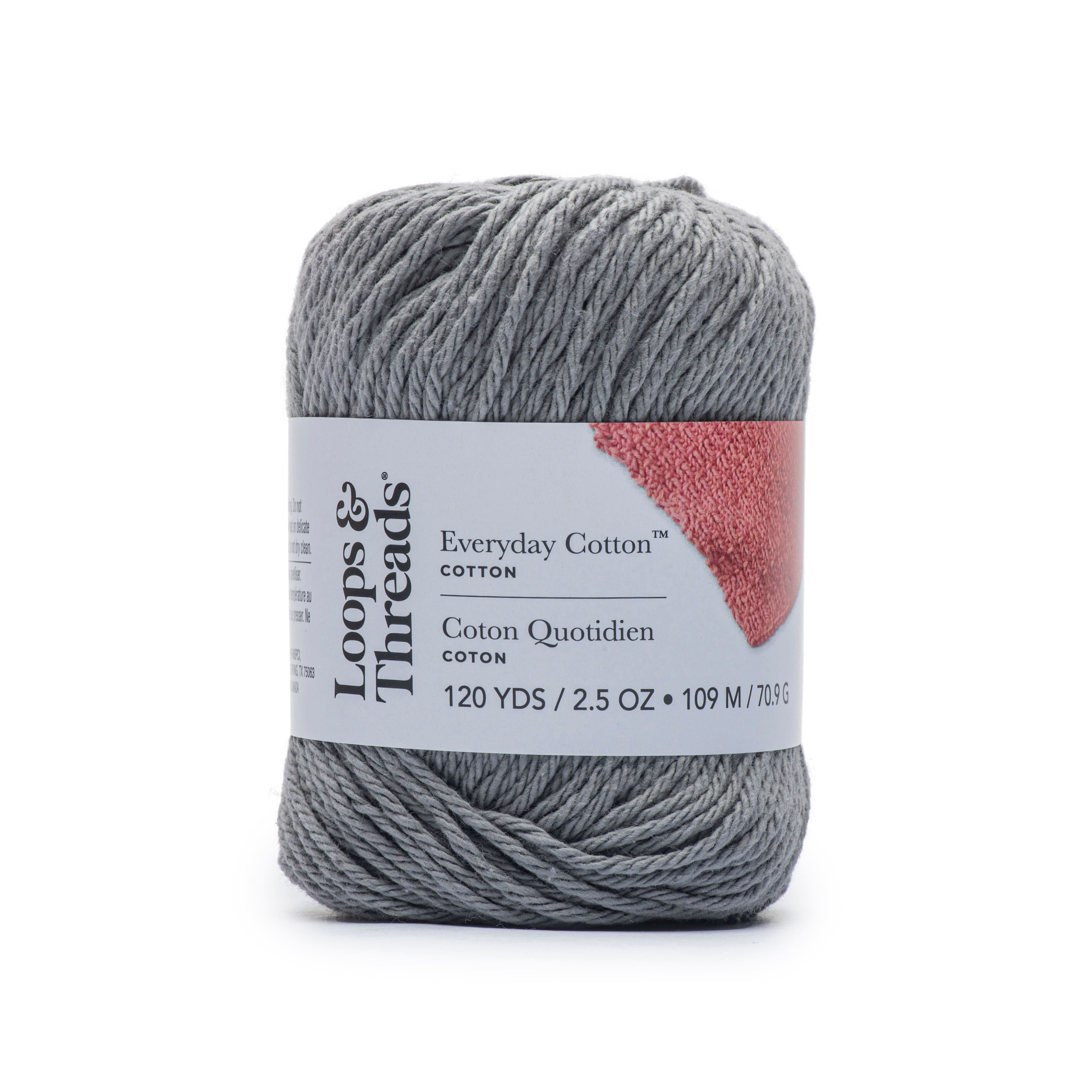Everyday Cotton? Yarn by Loops & Threads� in Overcast | 2.5 | Michaels�