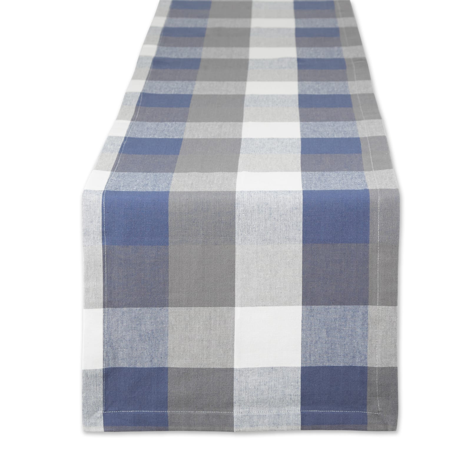 DII&#xAE; 108&#x22; Tri-Color Check Table Runner