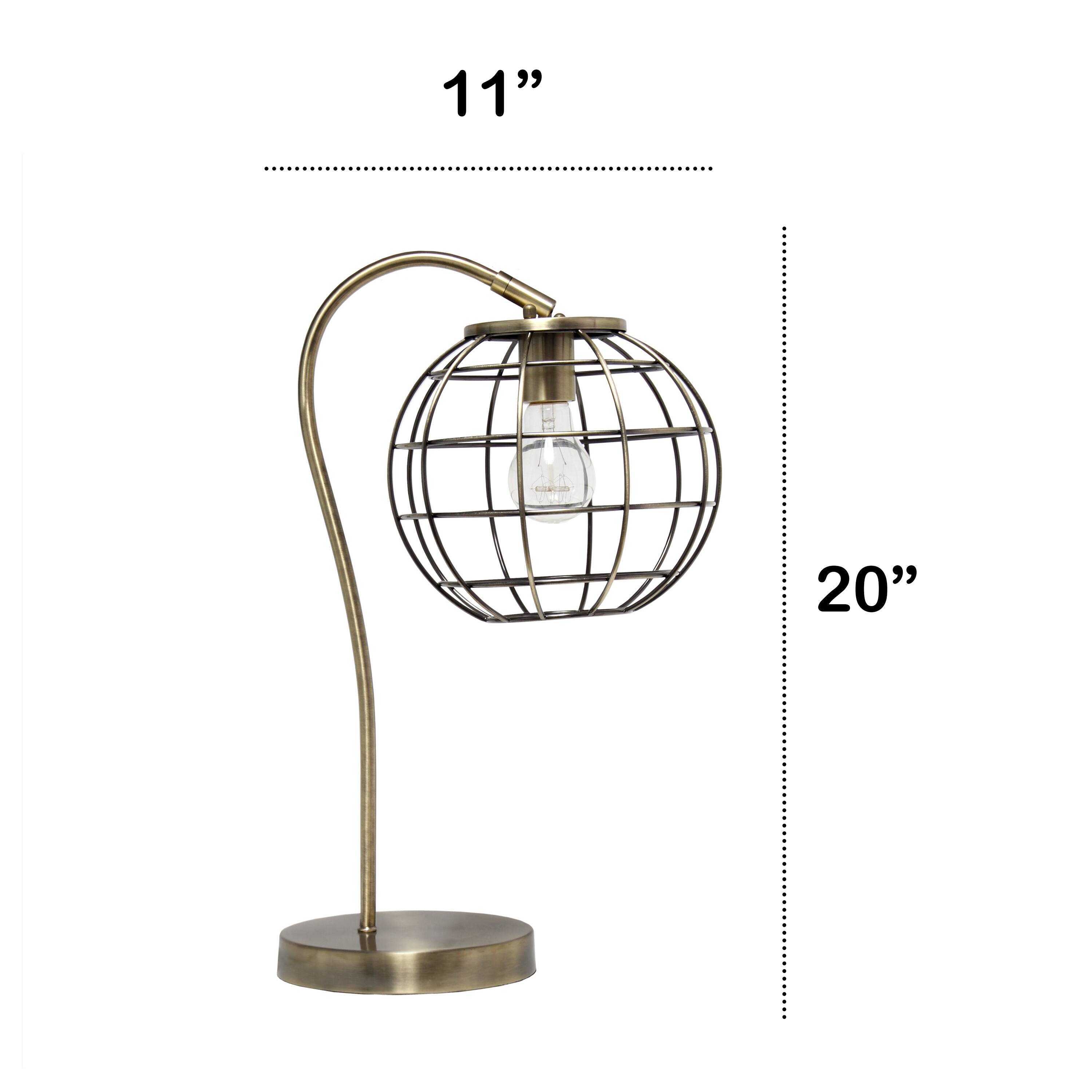 Lalia Home 20" Arched Metal Cage Table Lamp