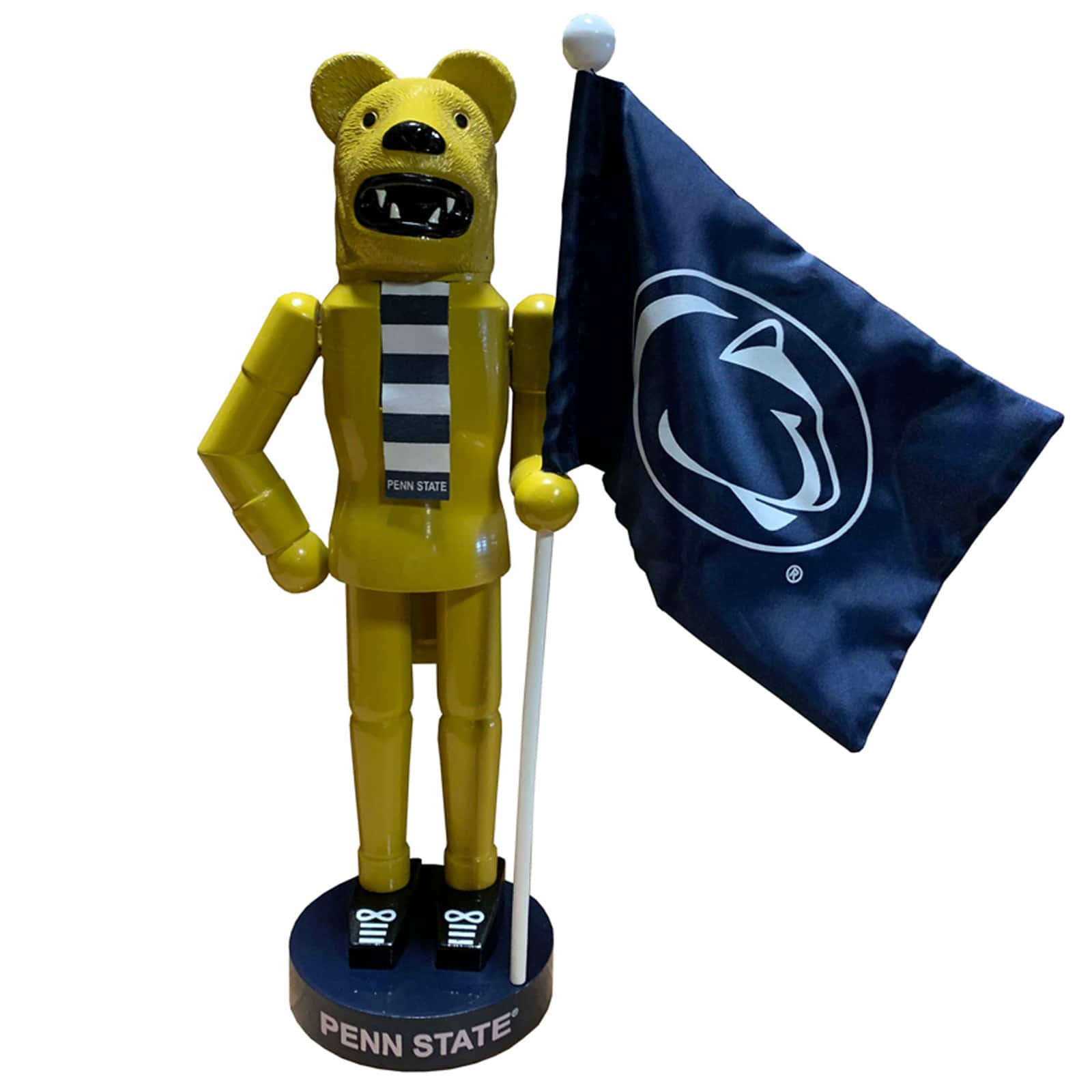 Santa's Workshop 12" Penn State Mascot & Flag Nutcracker