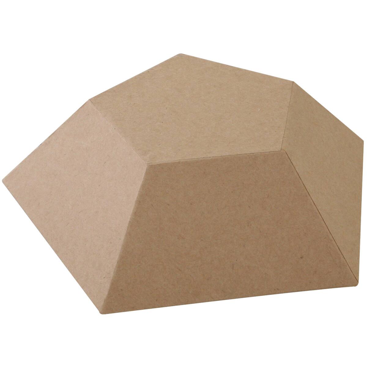Papier Mache 7" Faceted Pentagon Geometrical Shape Michaels