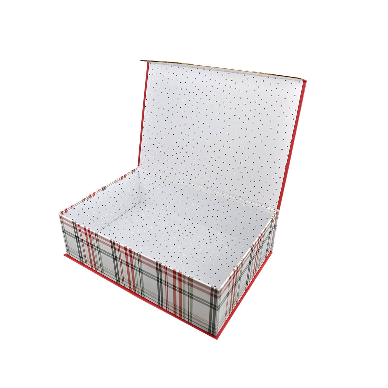 17&#x22; Red &#x26; White Magic of Christmas Decorative Box by Ashland&#xAE;