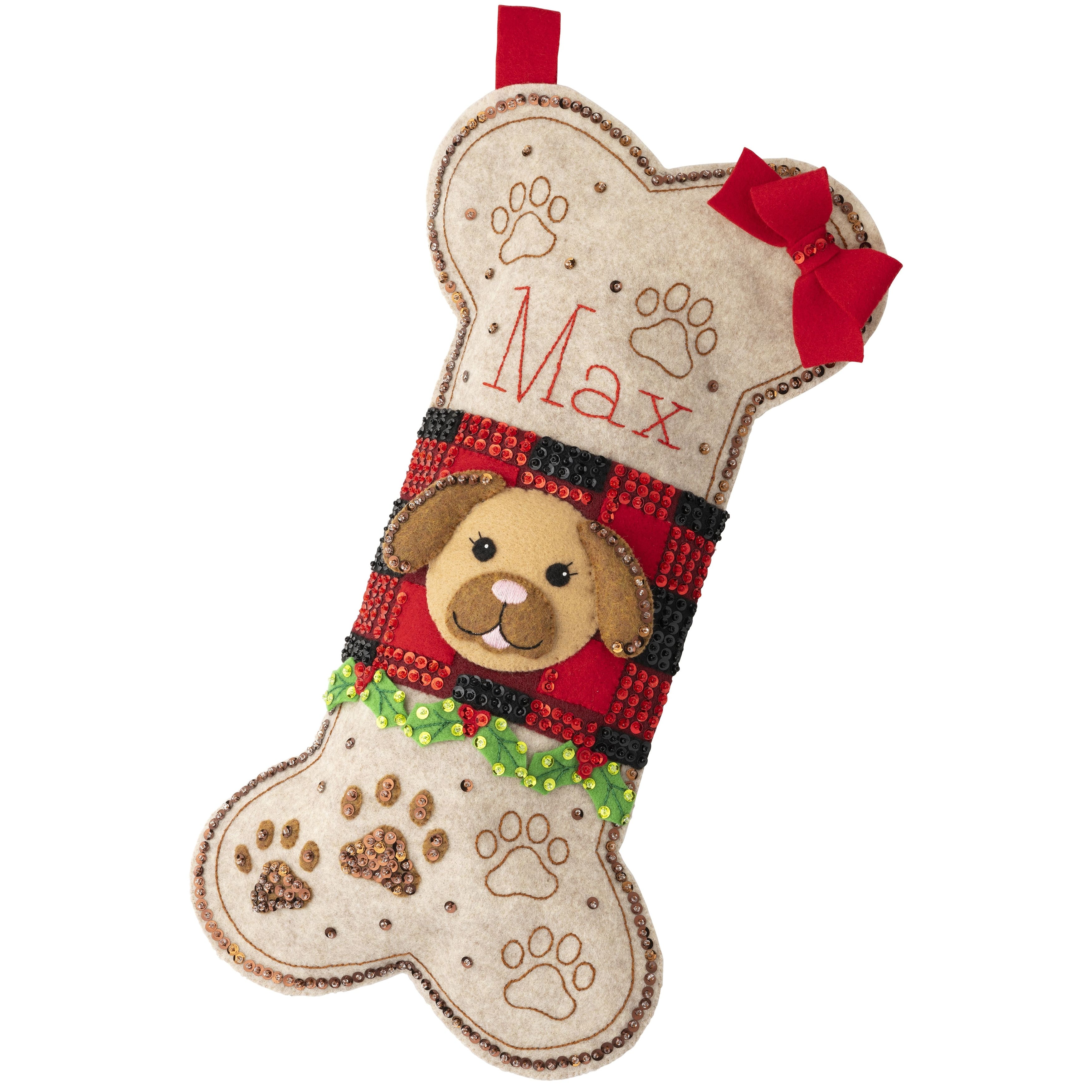 Bucilla&#xAE; Doggy Treat Felt Stocking Applique Kit