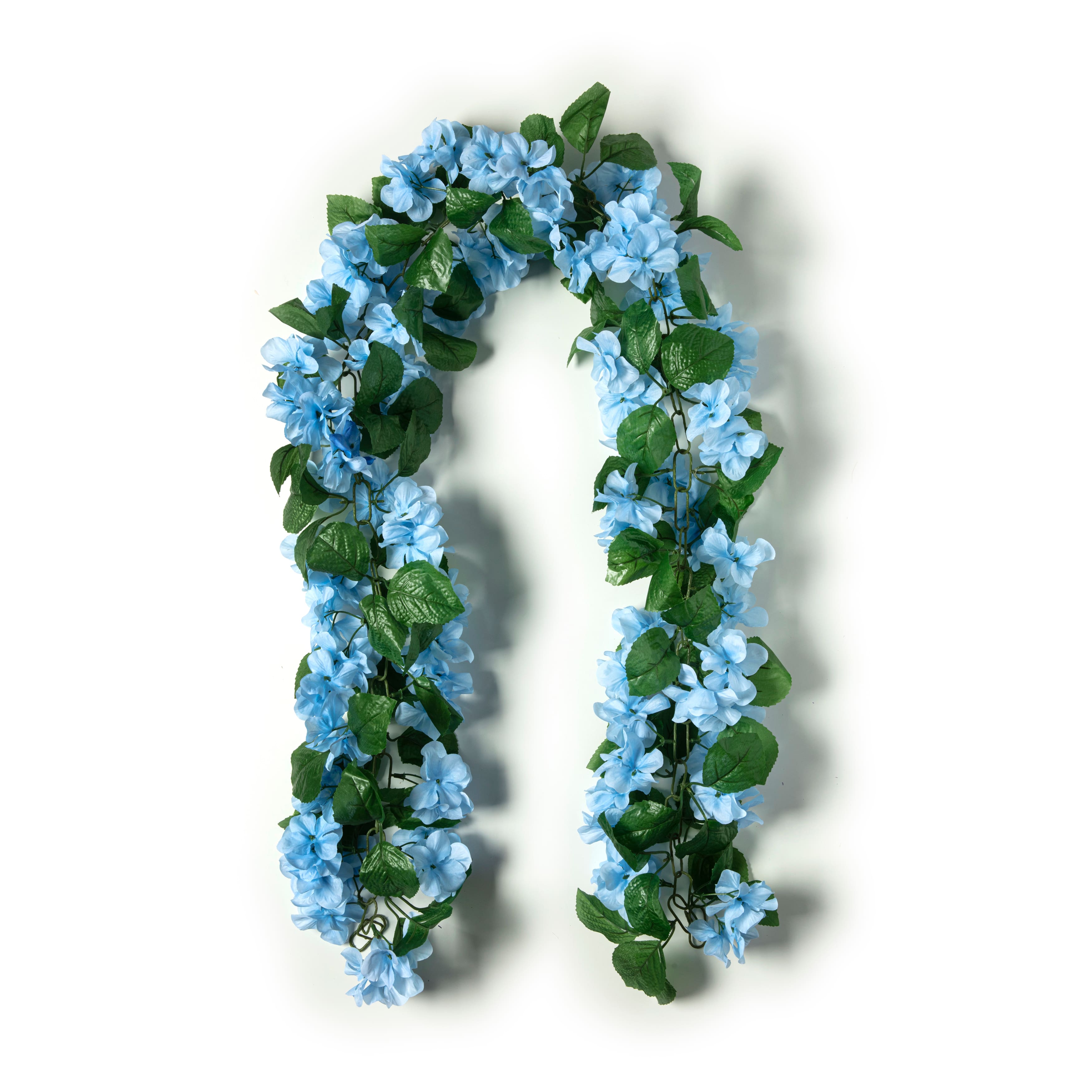 5 Pack: 6ft. Blue Hydrangea Chain Garland by Ashland&#xAE;