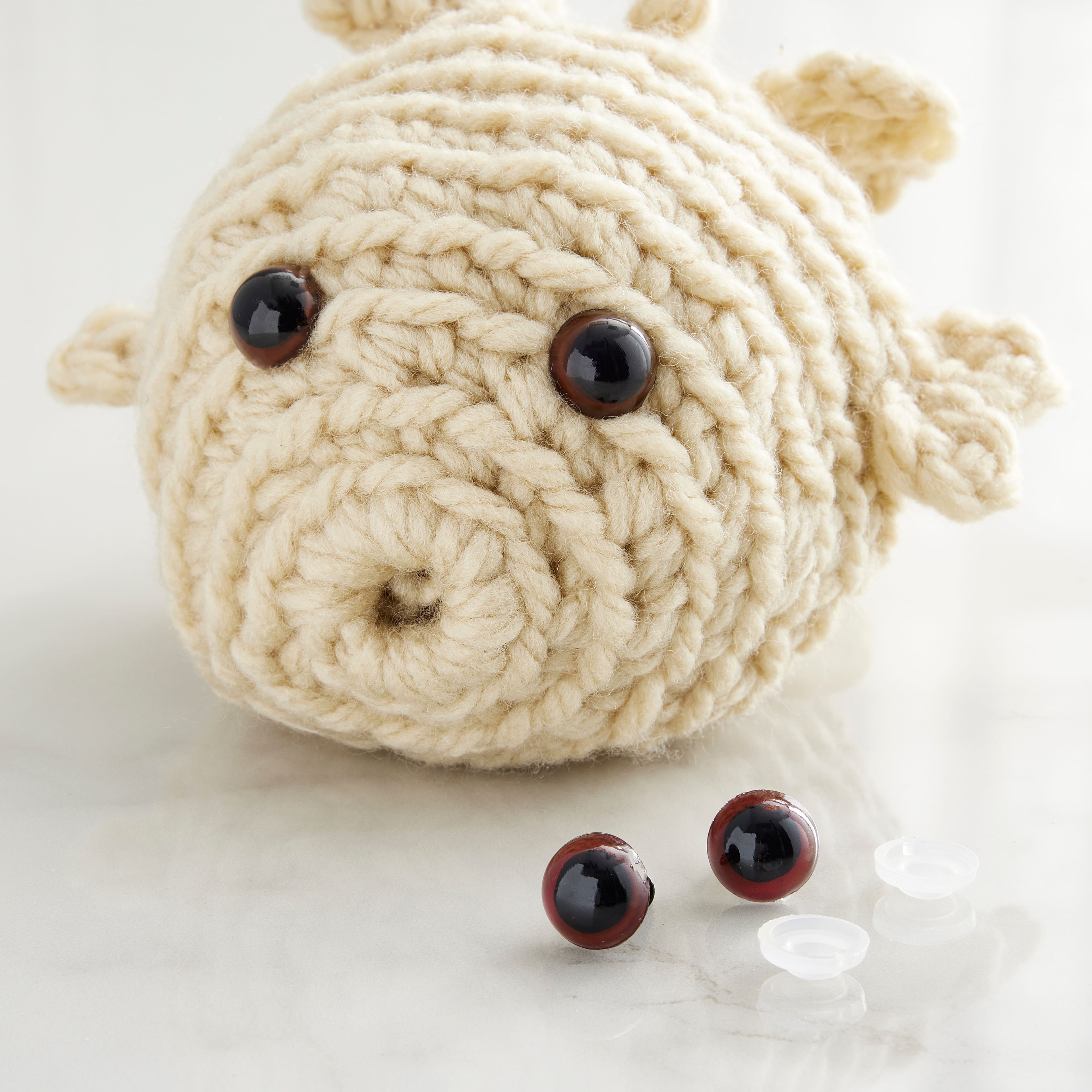 Craft Eyes with Plastic Washers Loops & Threads®, 9mm