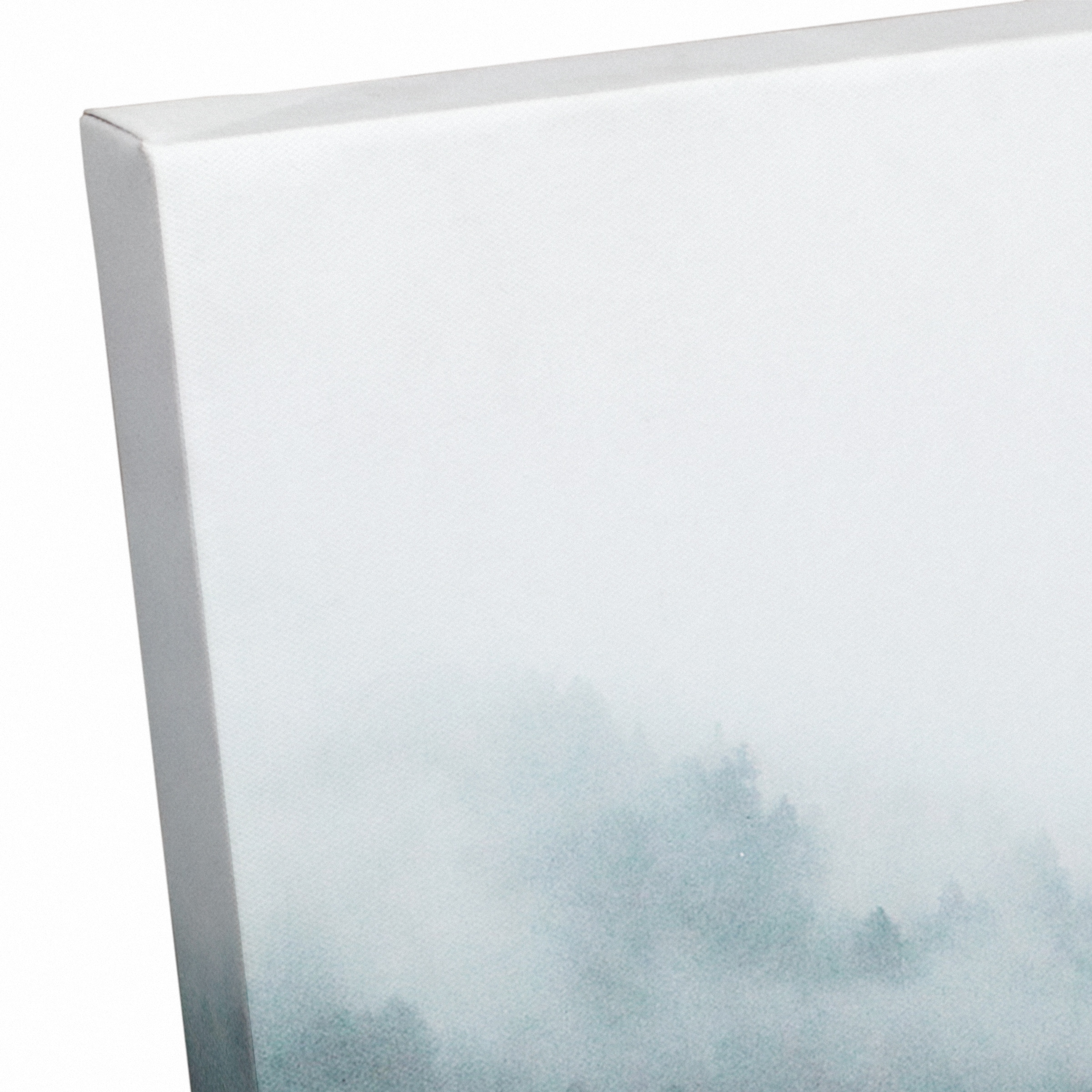 Foggy Mountainscape Canvas Wall Art