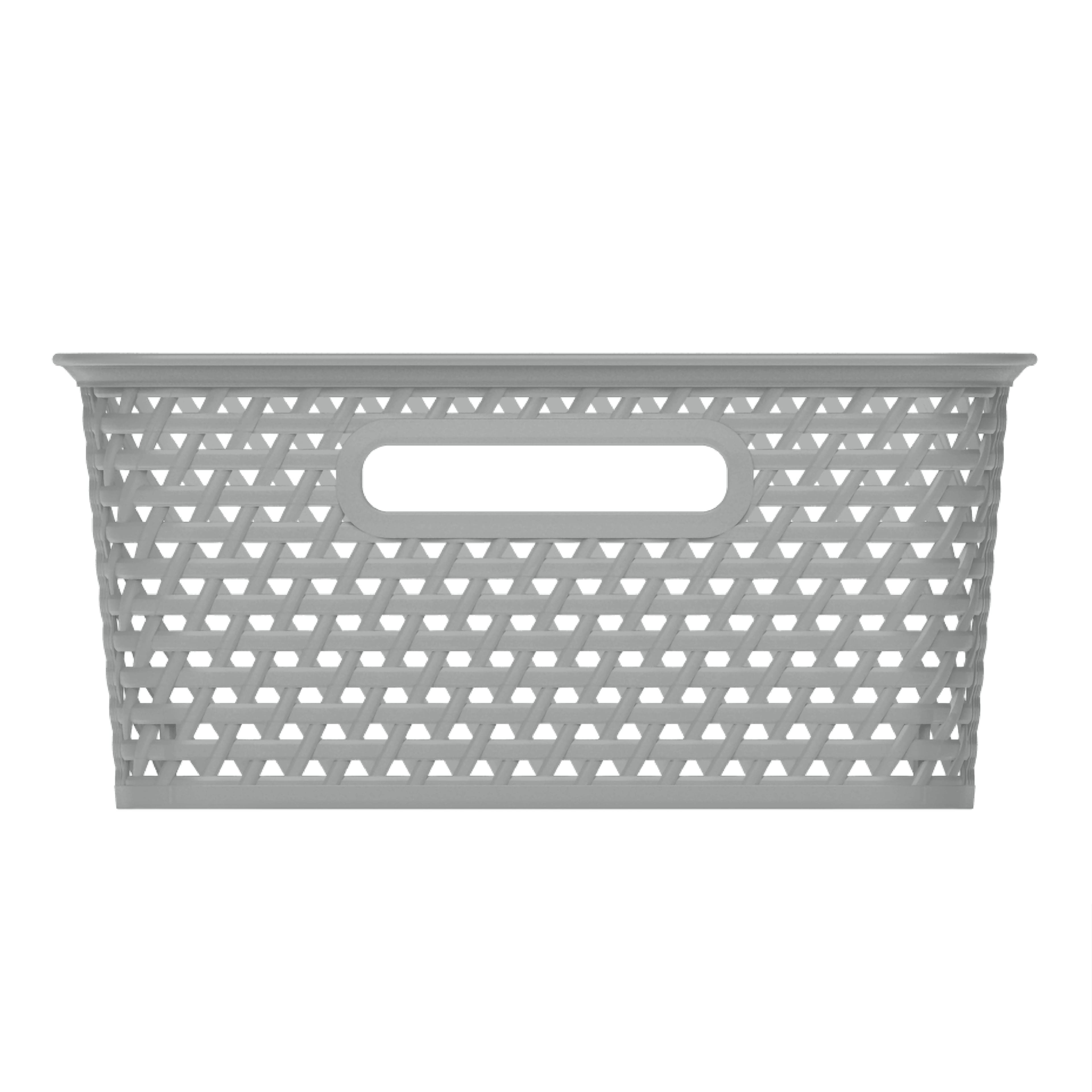 Gray Woven Plastic Basket by Ashland&#xAE;