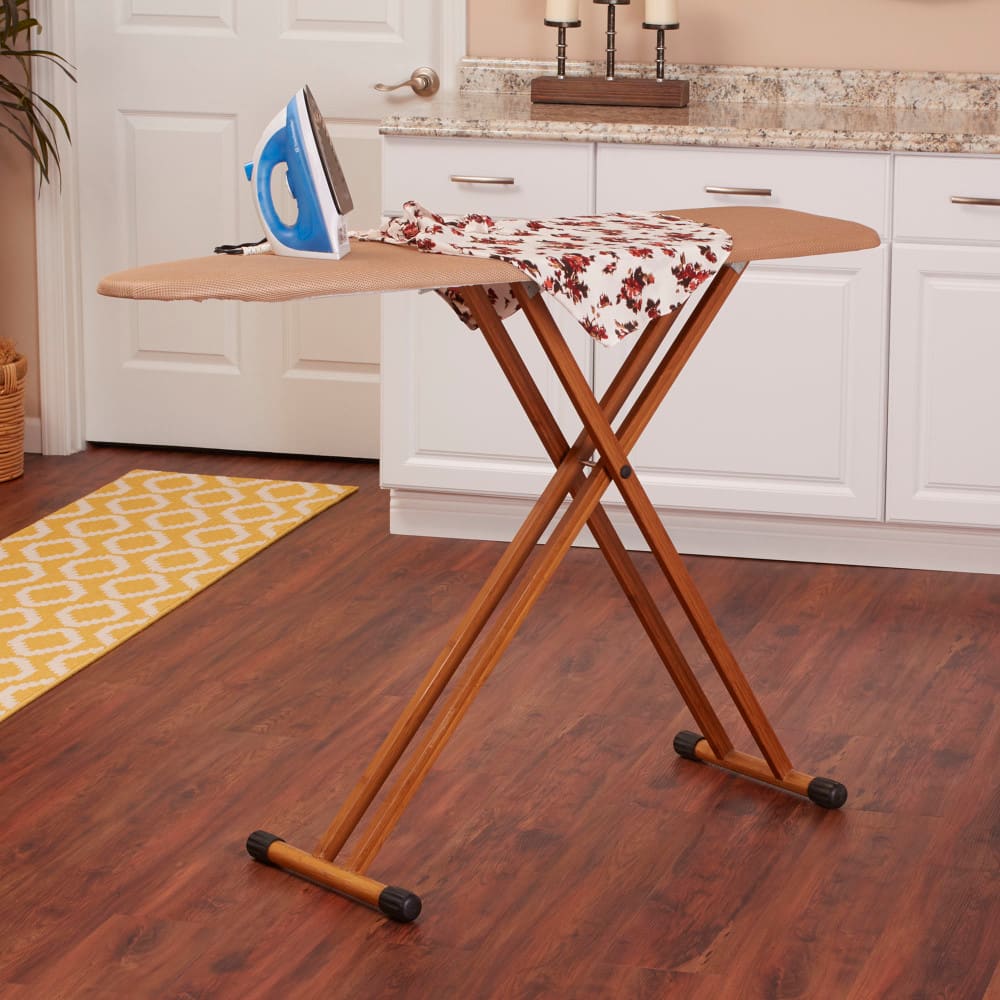 Household Essentials Bamboo Leg Ironing Board