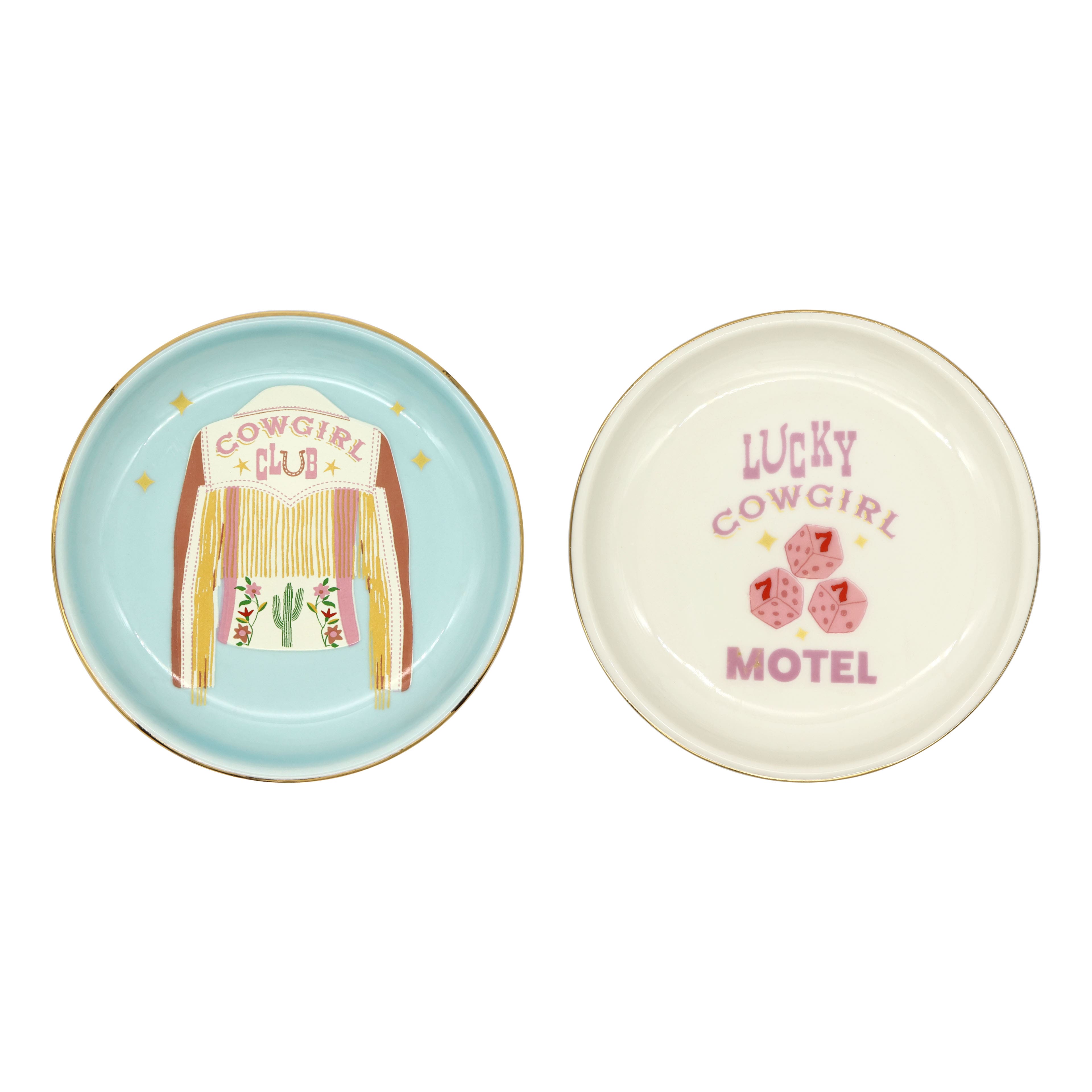 Assorted 4.25&#x22; Cowgirl Ceramic Trinket Dish by Fab Finds