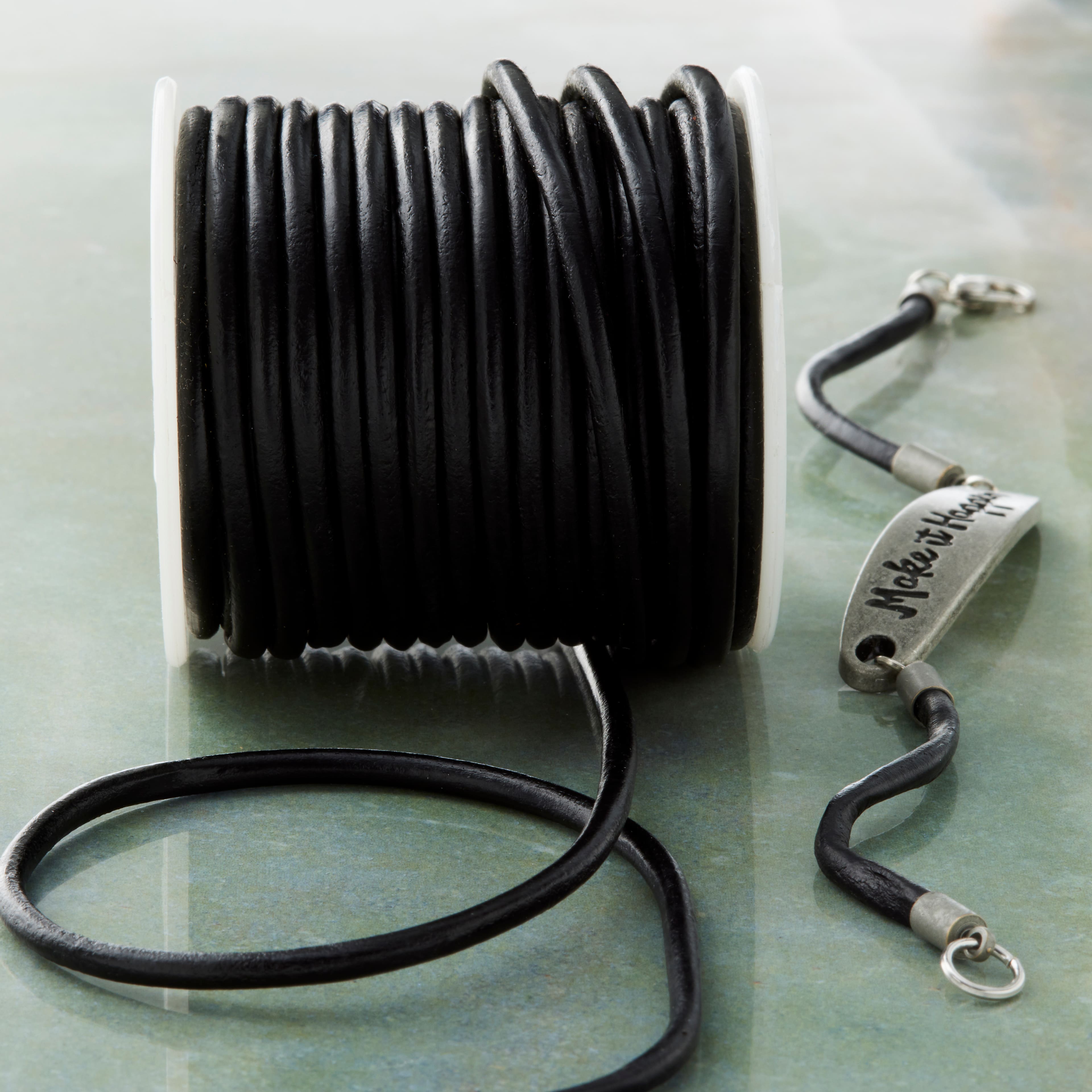 3mm Round Leather Lace by Bead Landing