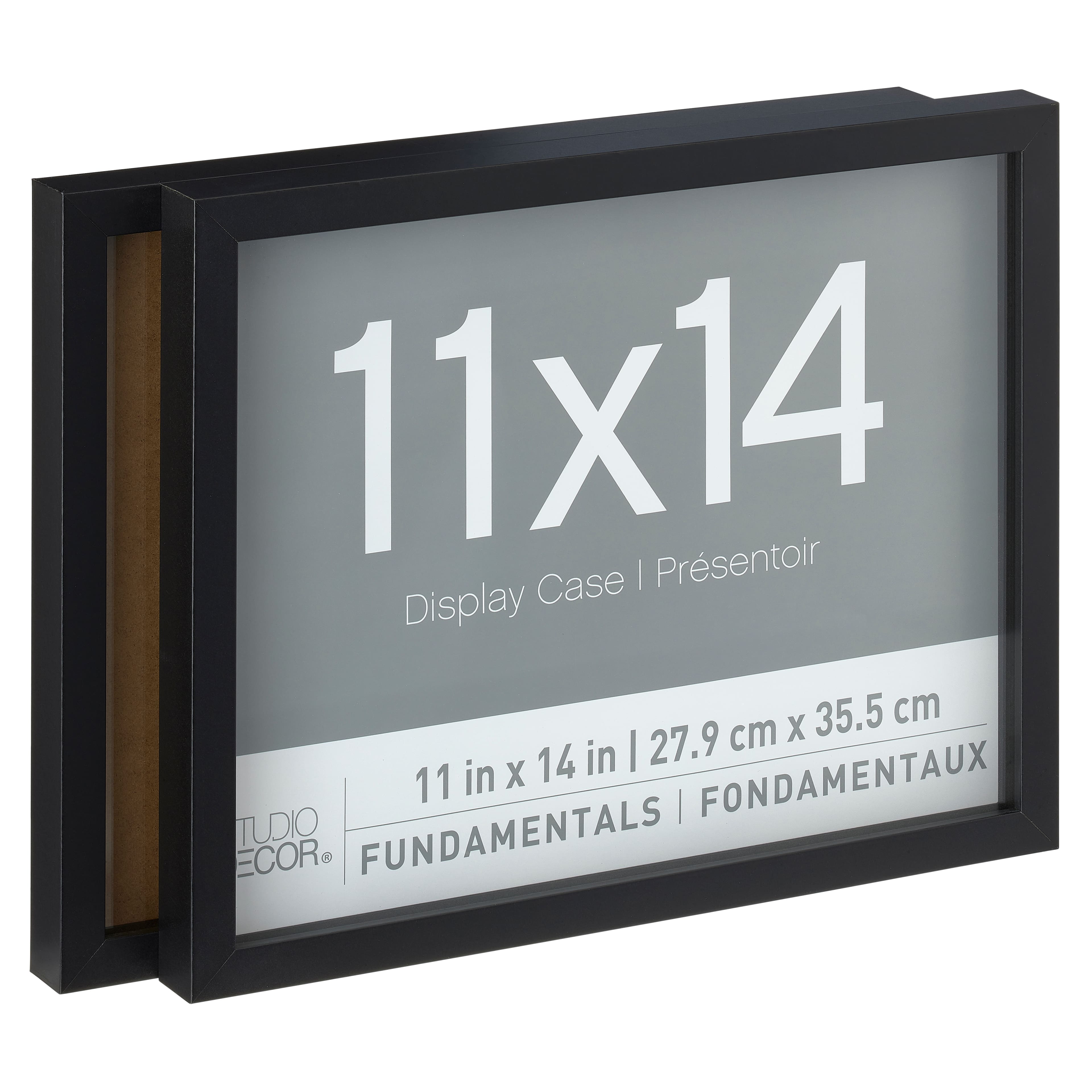 9 Packs: 2 ct. (18 total) Black Fundamentals 11" x 14" Display Cases by Studio Décor®