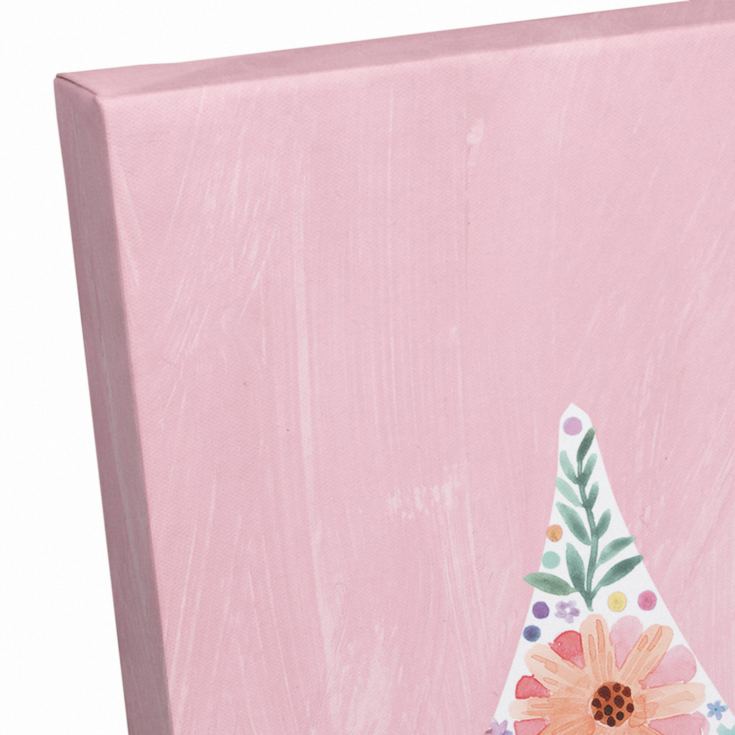Floral Castle 16&#x22; x 16&#x22; Canvas Wall Art