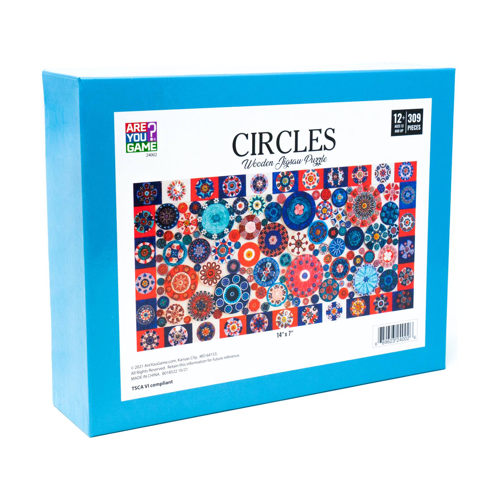 Wooden Jigsaw Puzzle - Circles: 309 Pcs