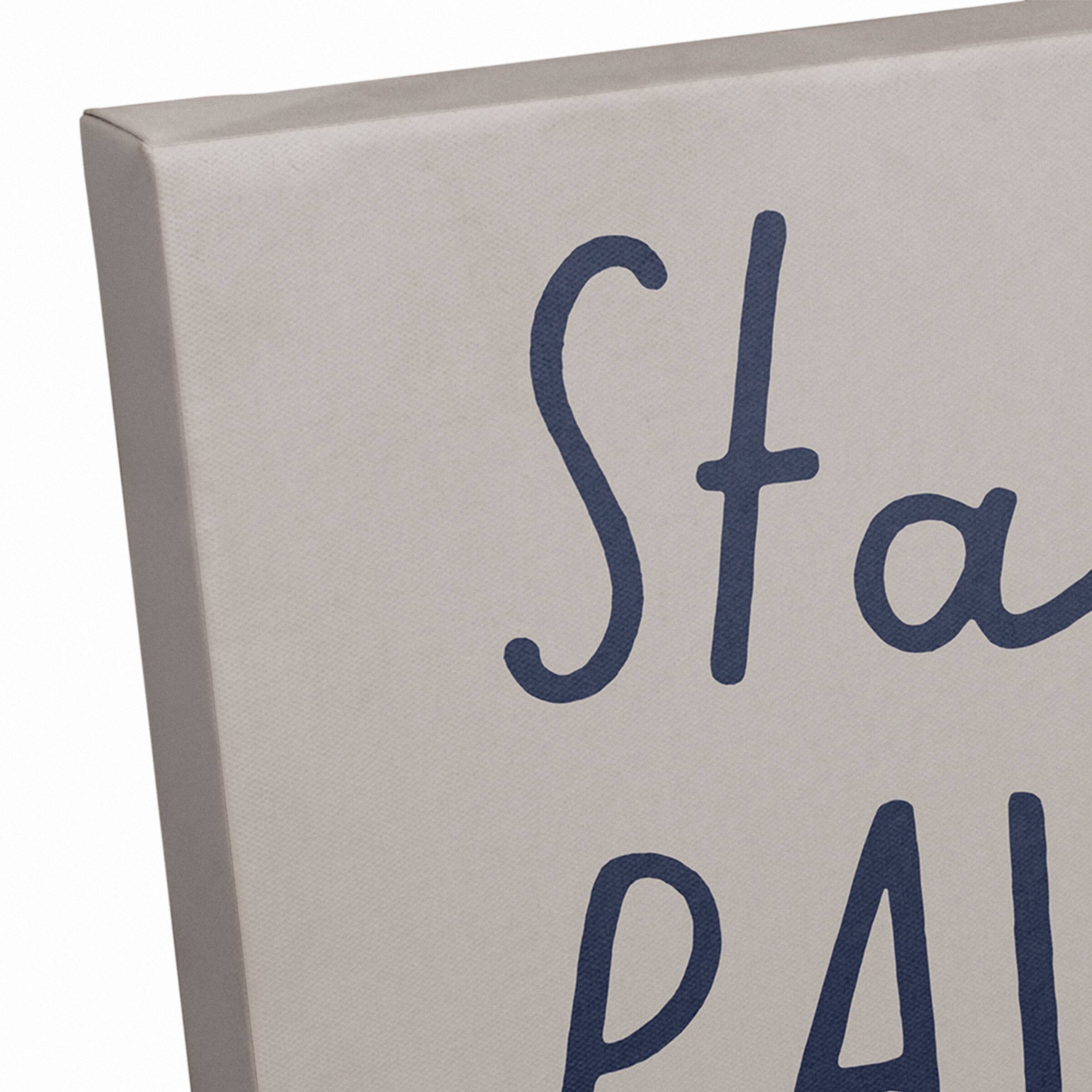 Stay Pawsitive Canvas Wall Art