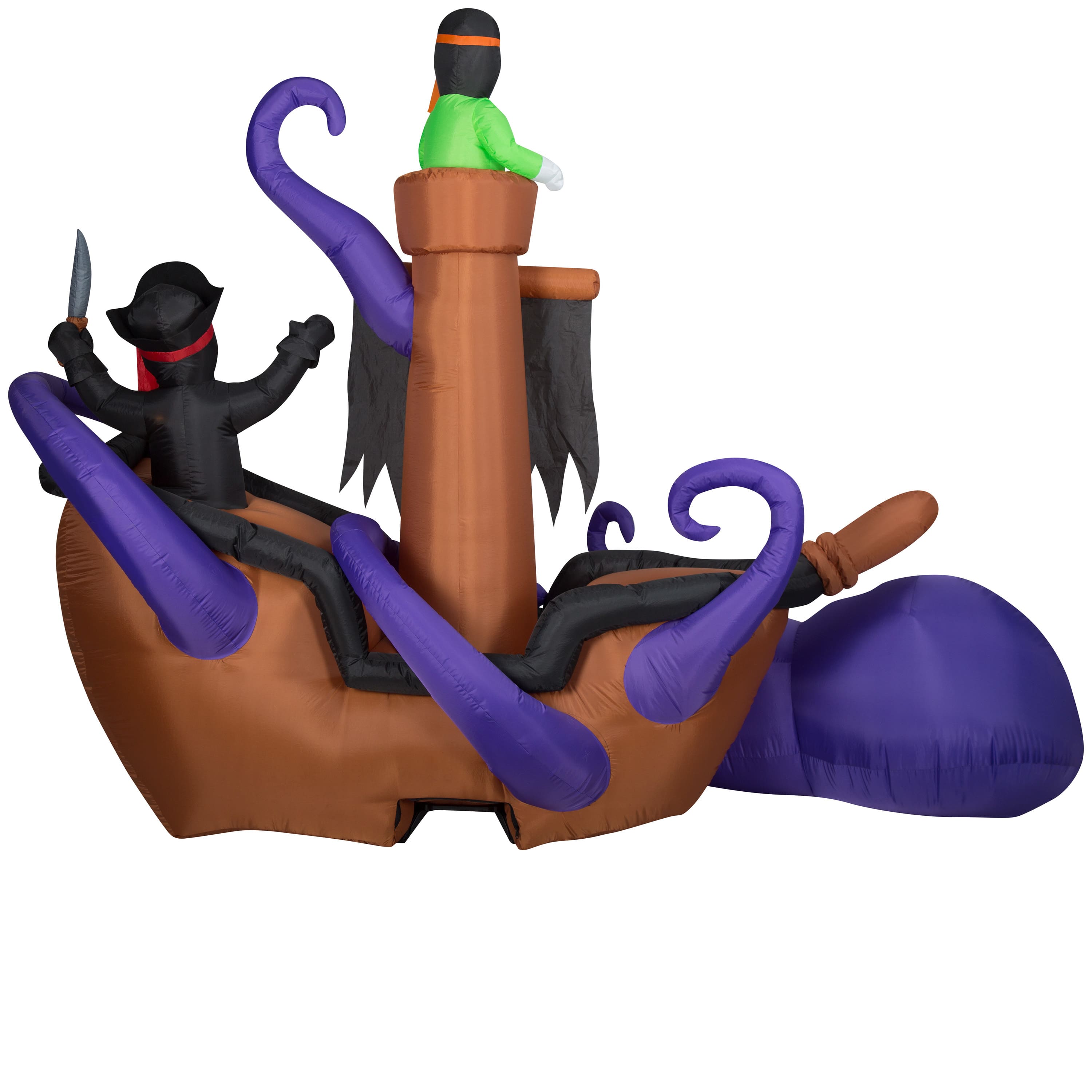 7ft. Animated Airblown® Inflatable Halloween Giant Pirate Ship Scene