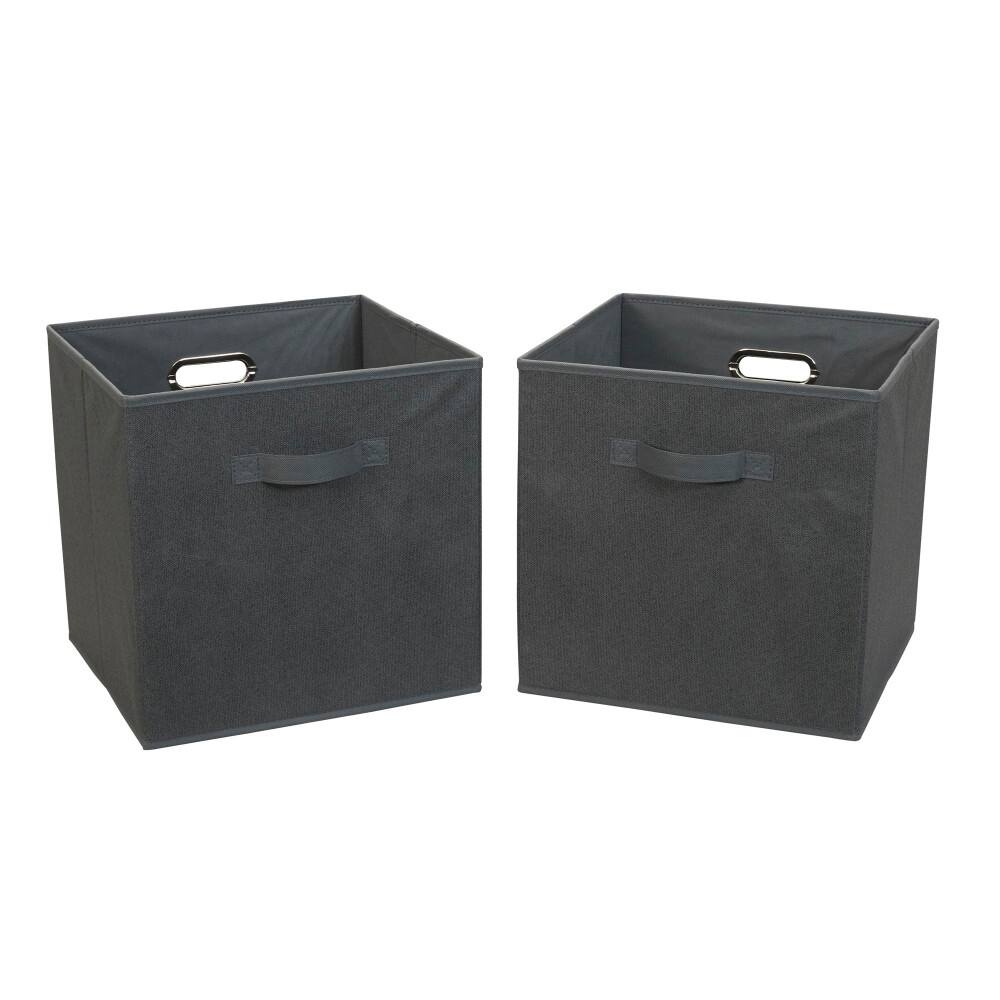 2 Pack Household Essentials 13&#x22; Fabric Storage Bins