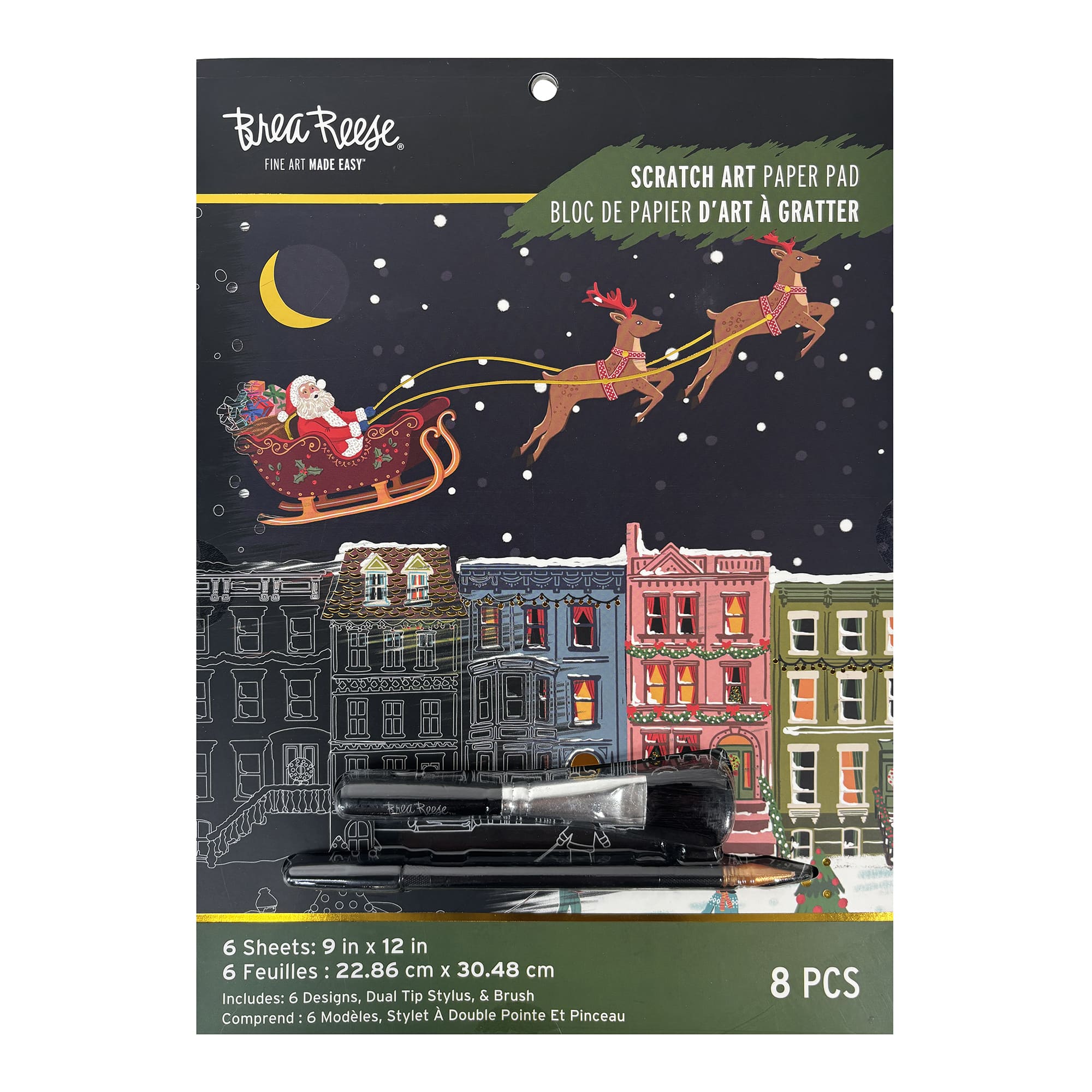 Brea Reese™ 9" x 12" Euro Christmas Scratch Paper Pad