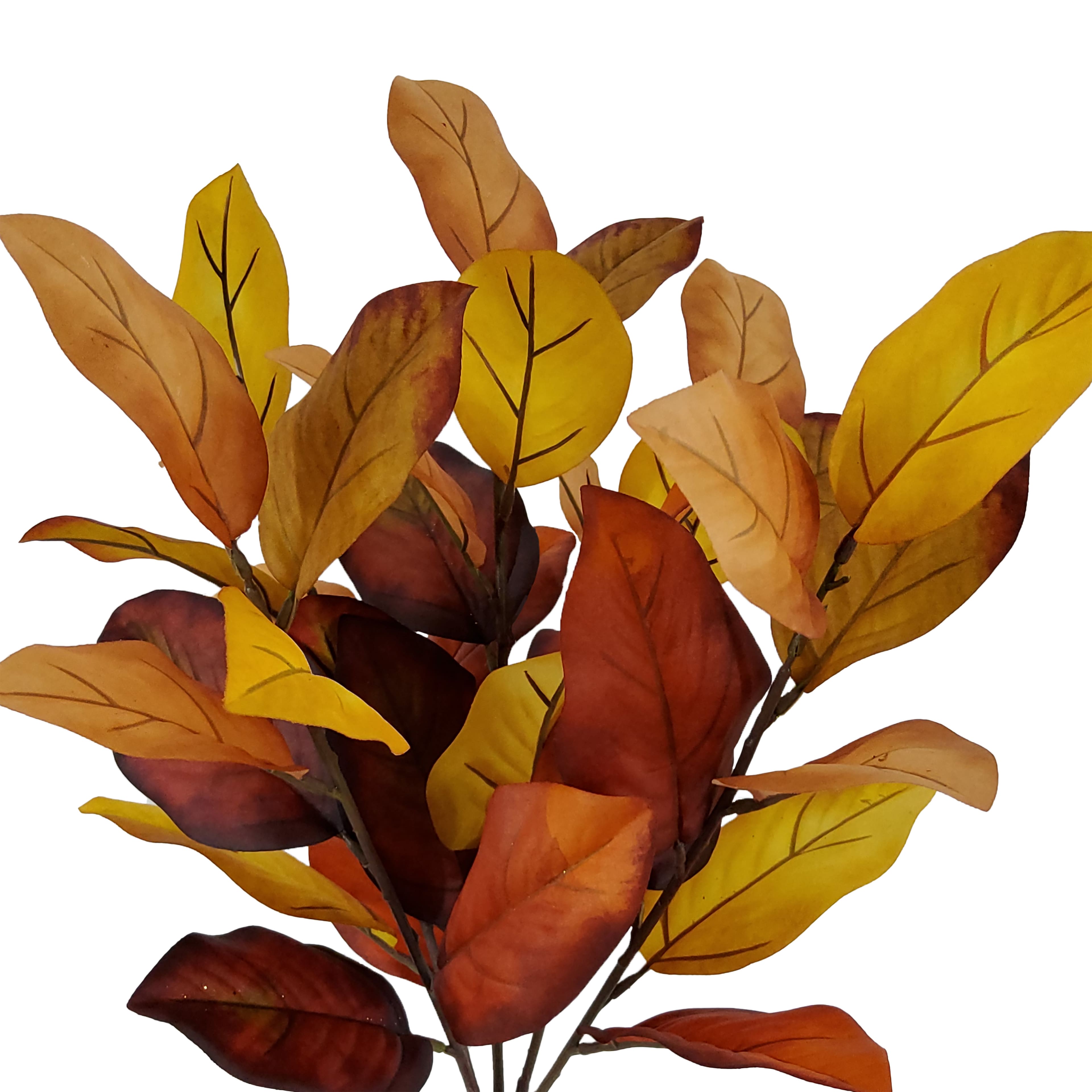 19" Yellow-Orange Magnolia Leaf Bush by Ashland®