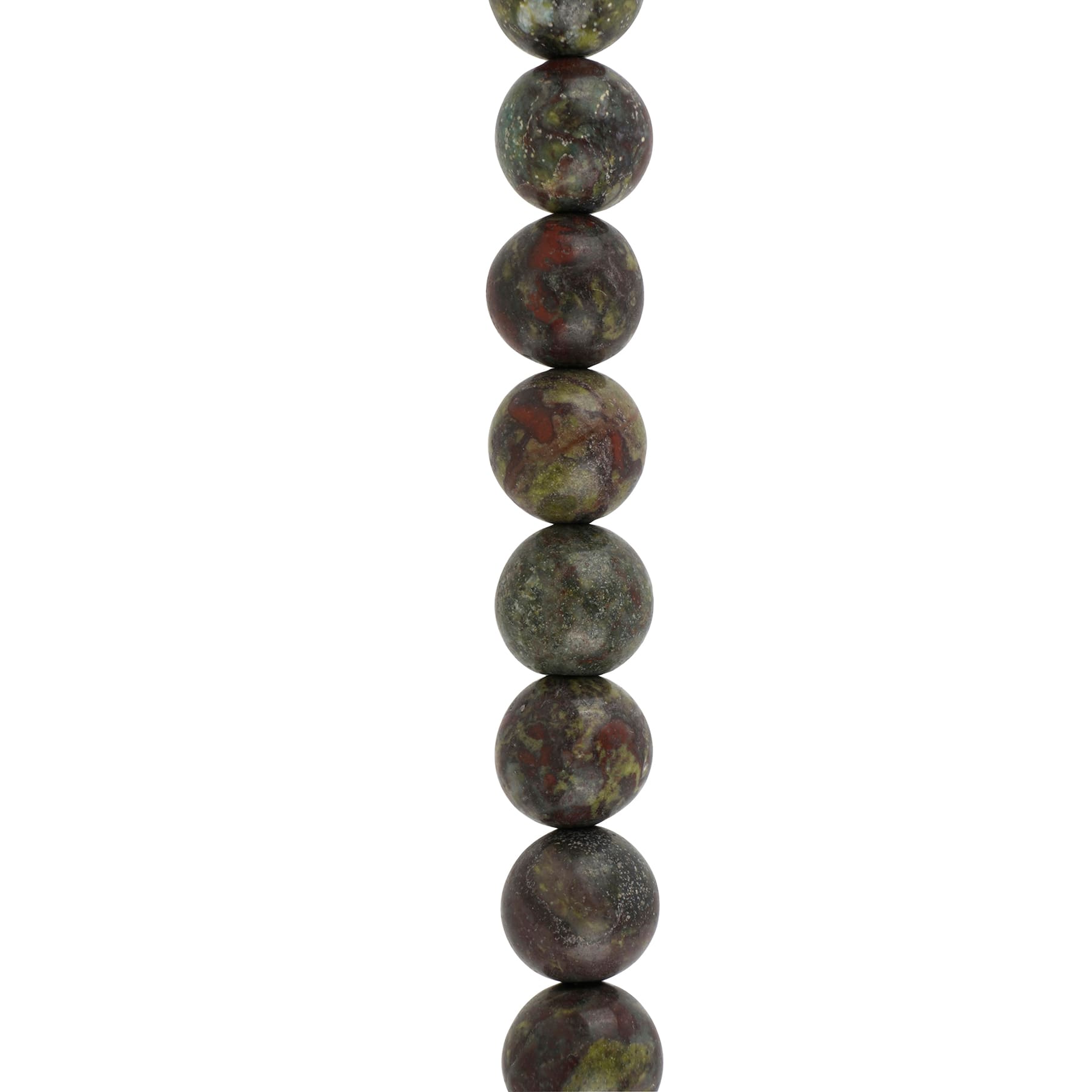 12 Pack: Matte Dragon Blood Round Beads, 8mm by Bead Landing™