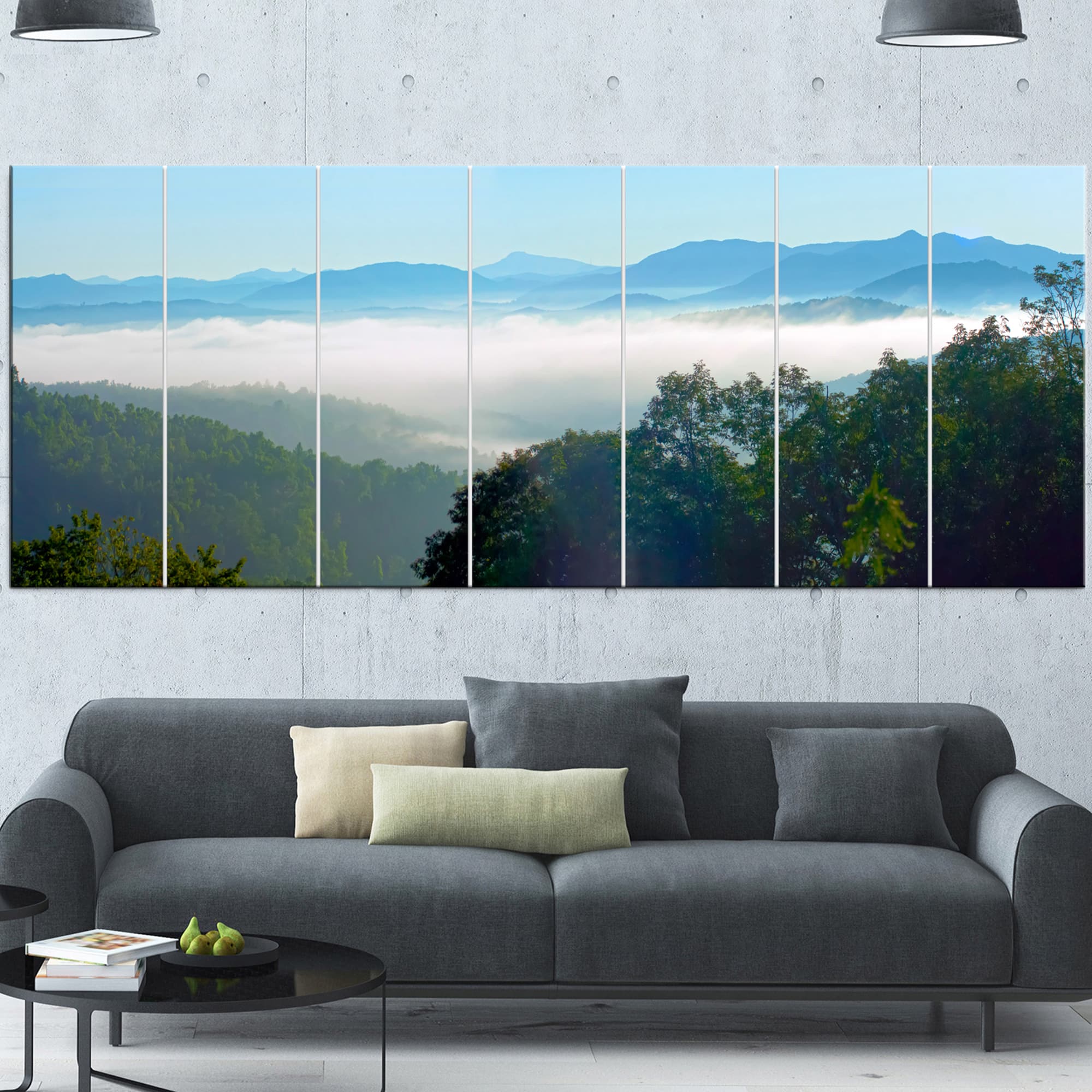 Designart - Morning in Blue Ridge Parkway - Landscape Canvas Art Print