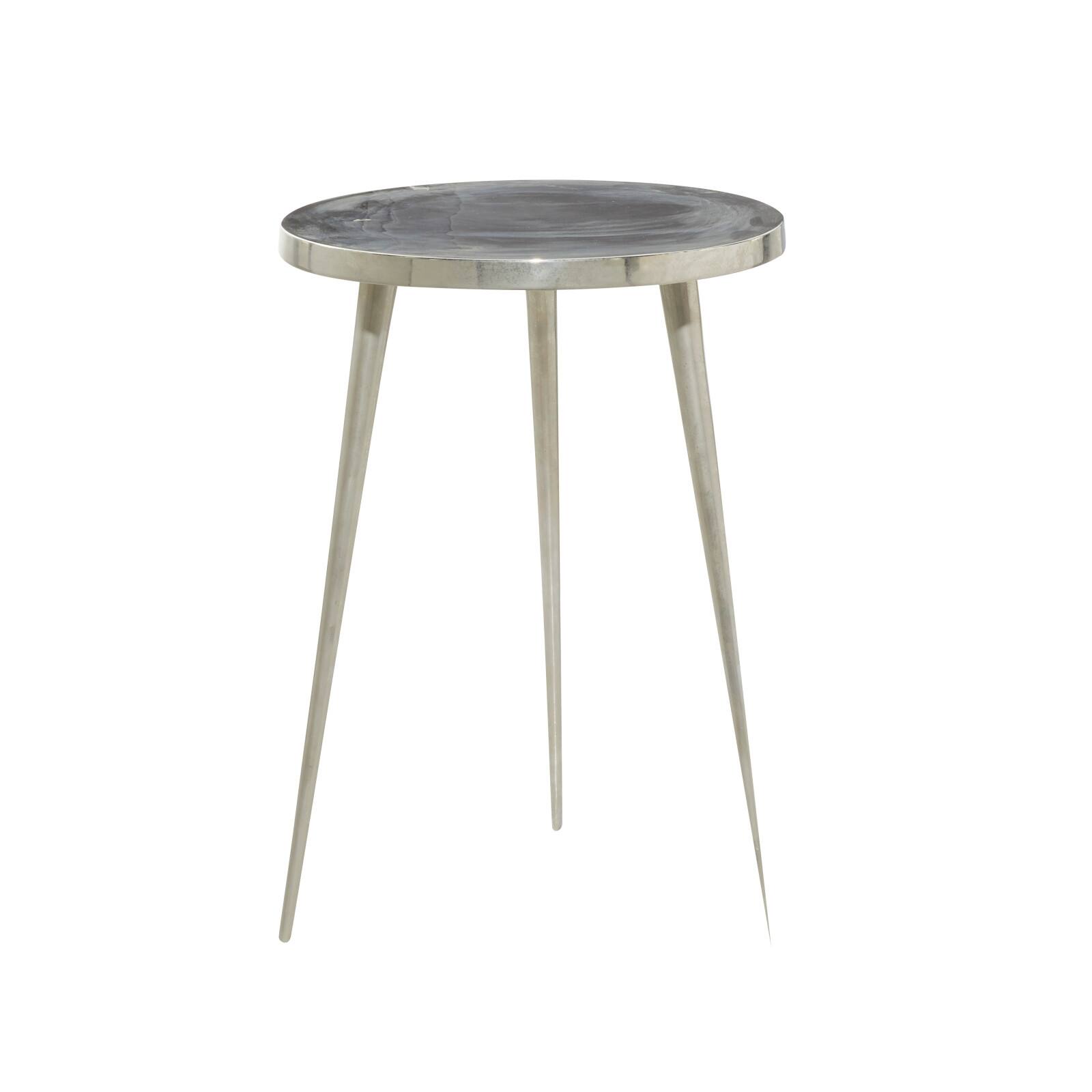 22 Silver Aluminum Contemporary Accent Table Michaels