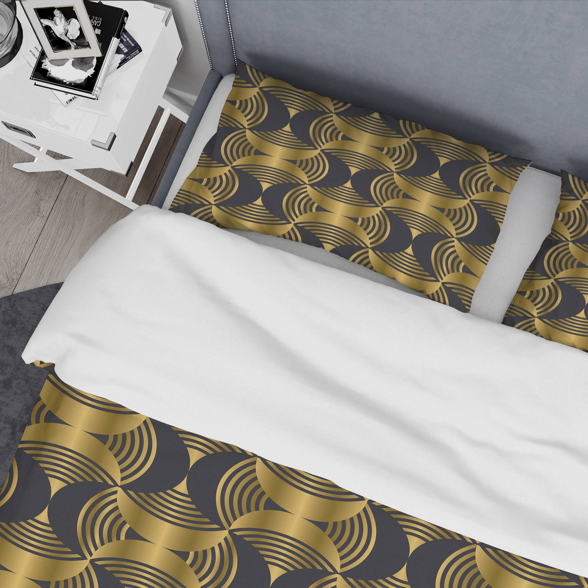 Designart &#x27;Art Deco style modern pattern&#x27; Mid-Century Duvet Cover Set