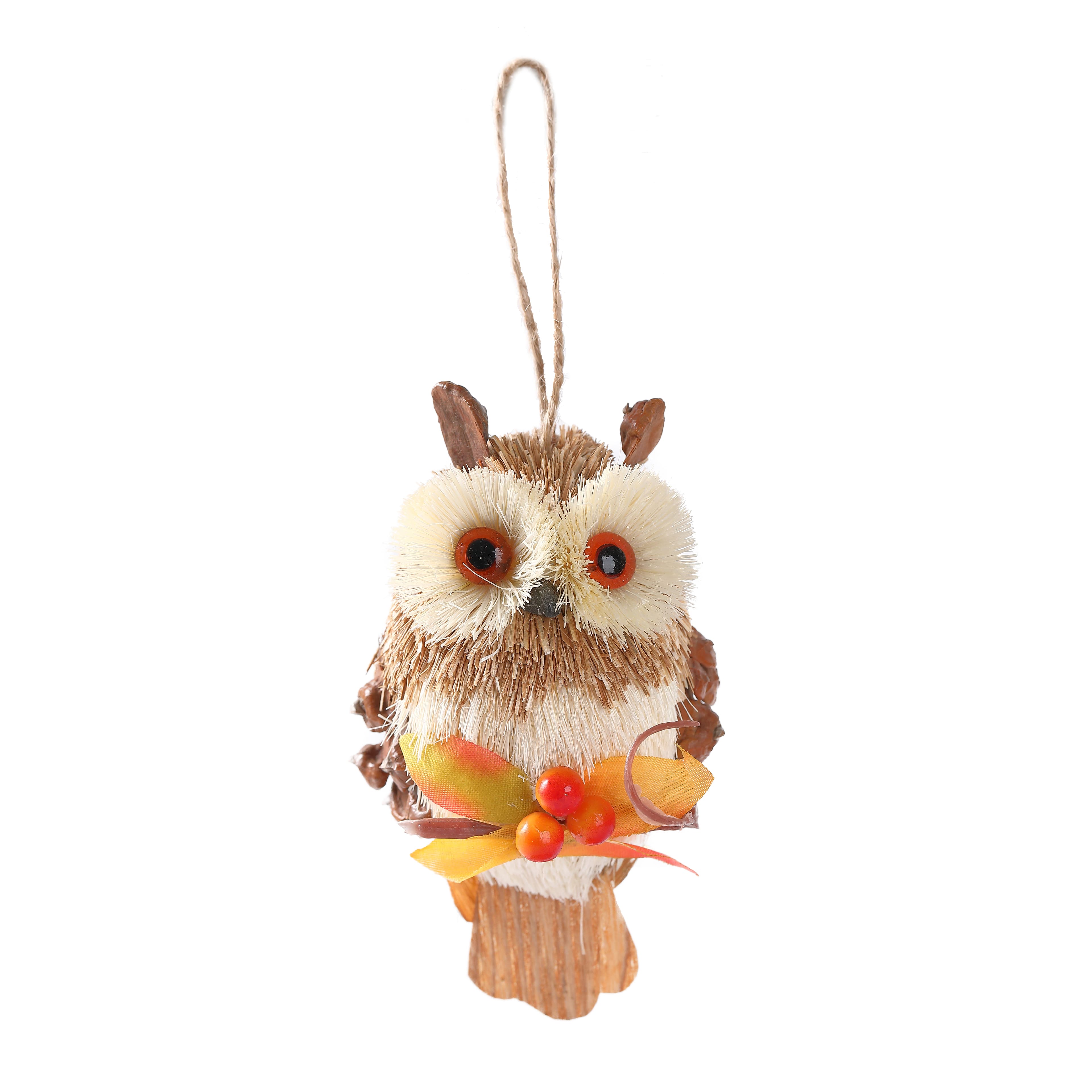 3" Owl Decorative Natural Ornament by Ashland®