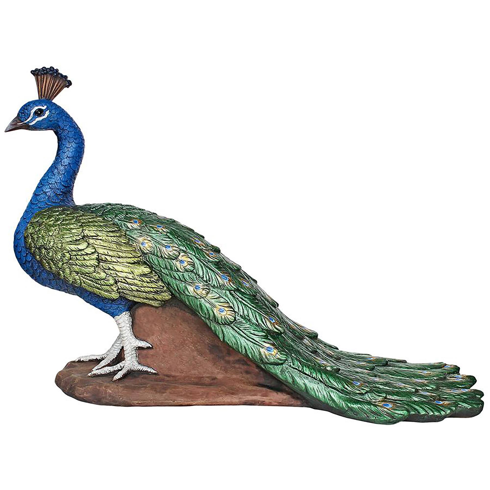 Design Toscano 13" The Regal Peacock Garden Statue