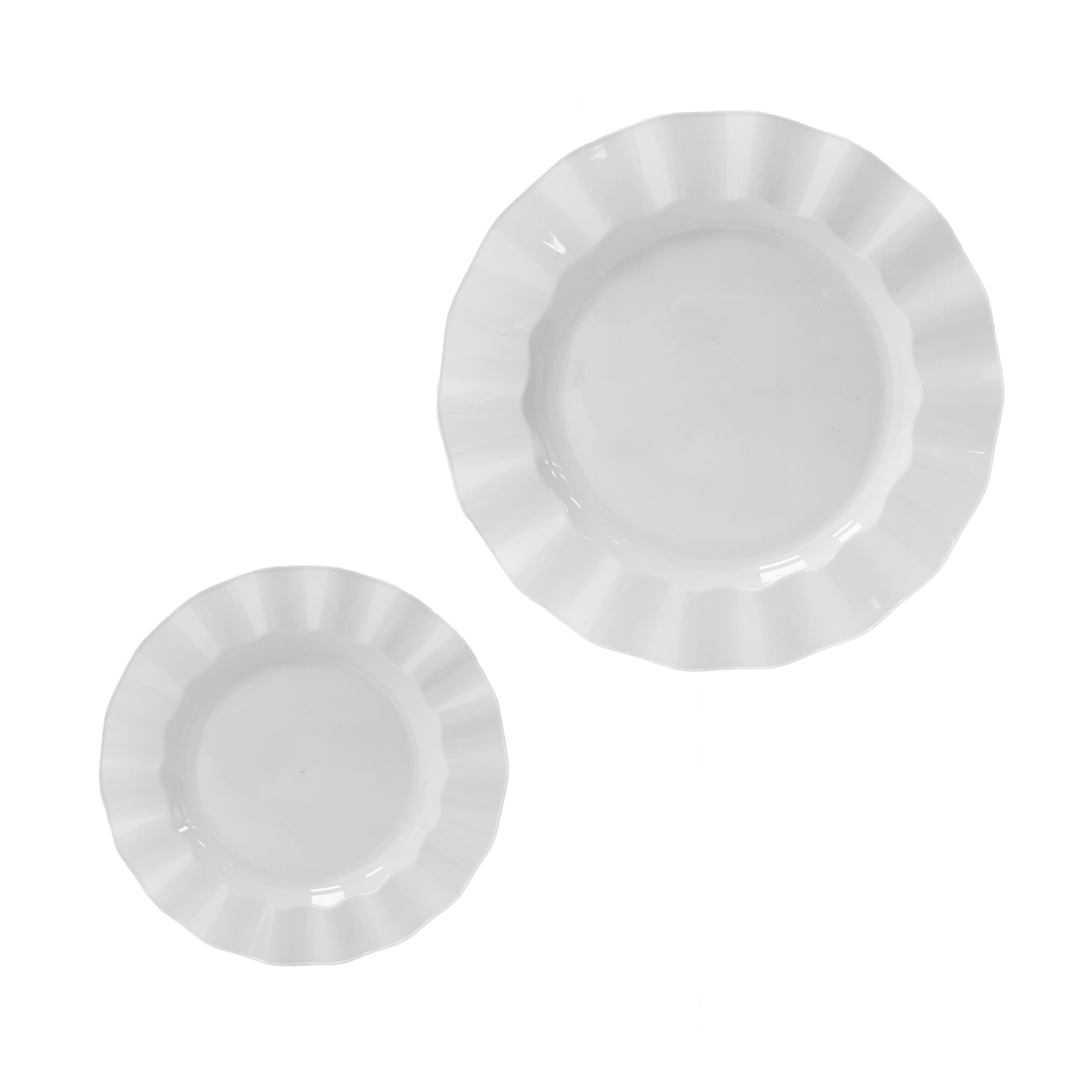 7" & 10" Wavy Rim Plastic Plates, 40ct. by Celebrate It®