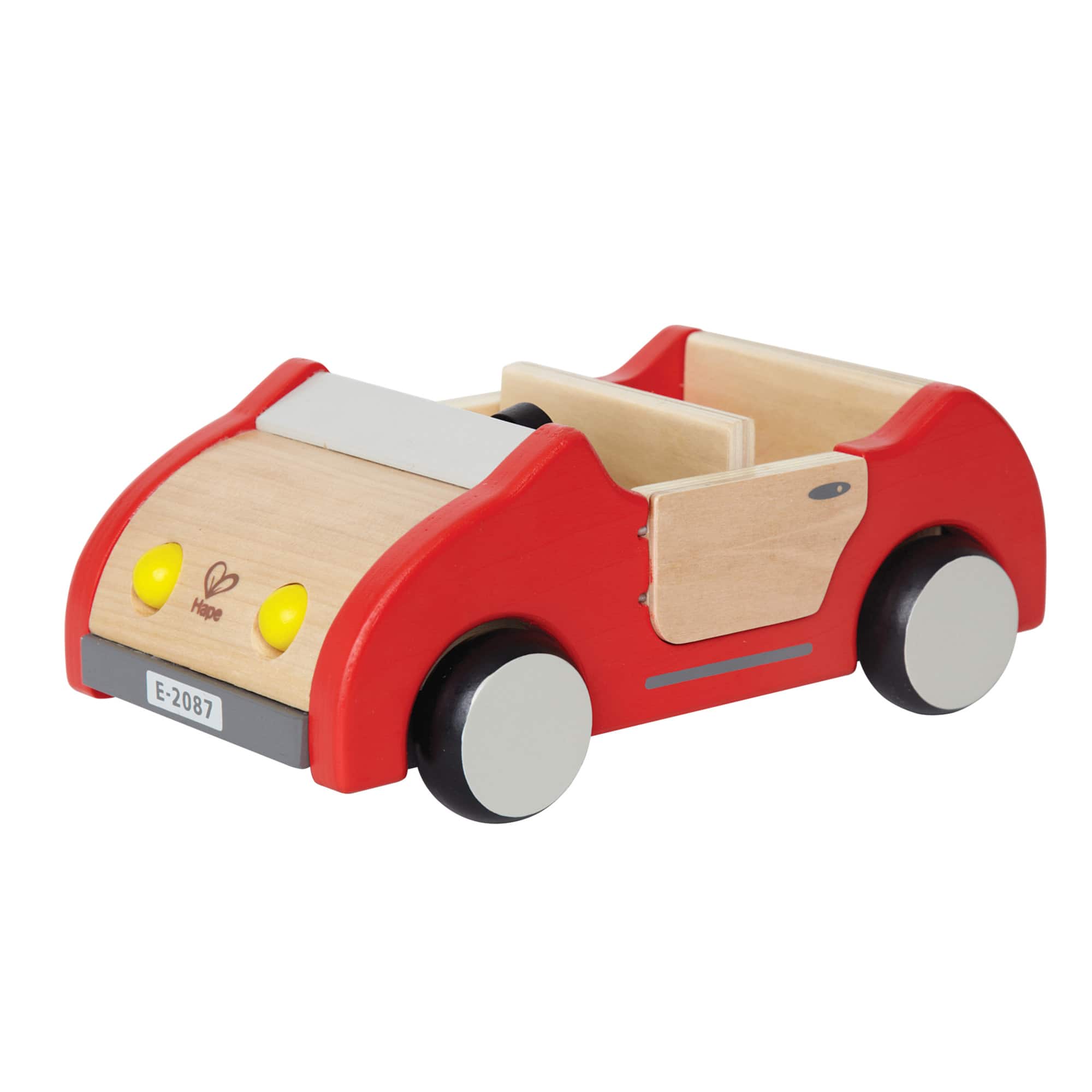 Hape Red Wooden Dollhouse Family Car