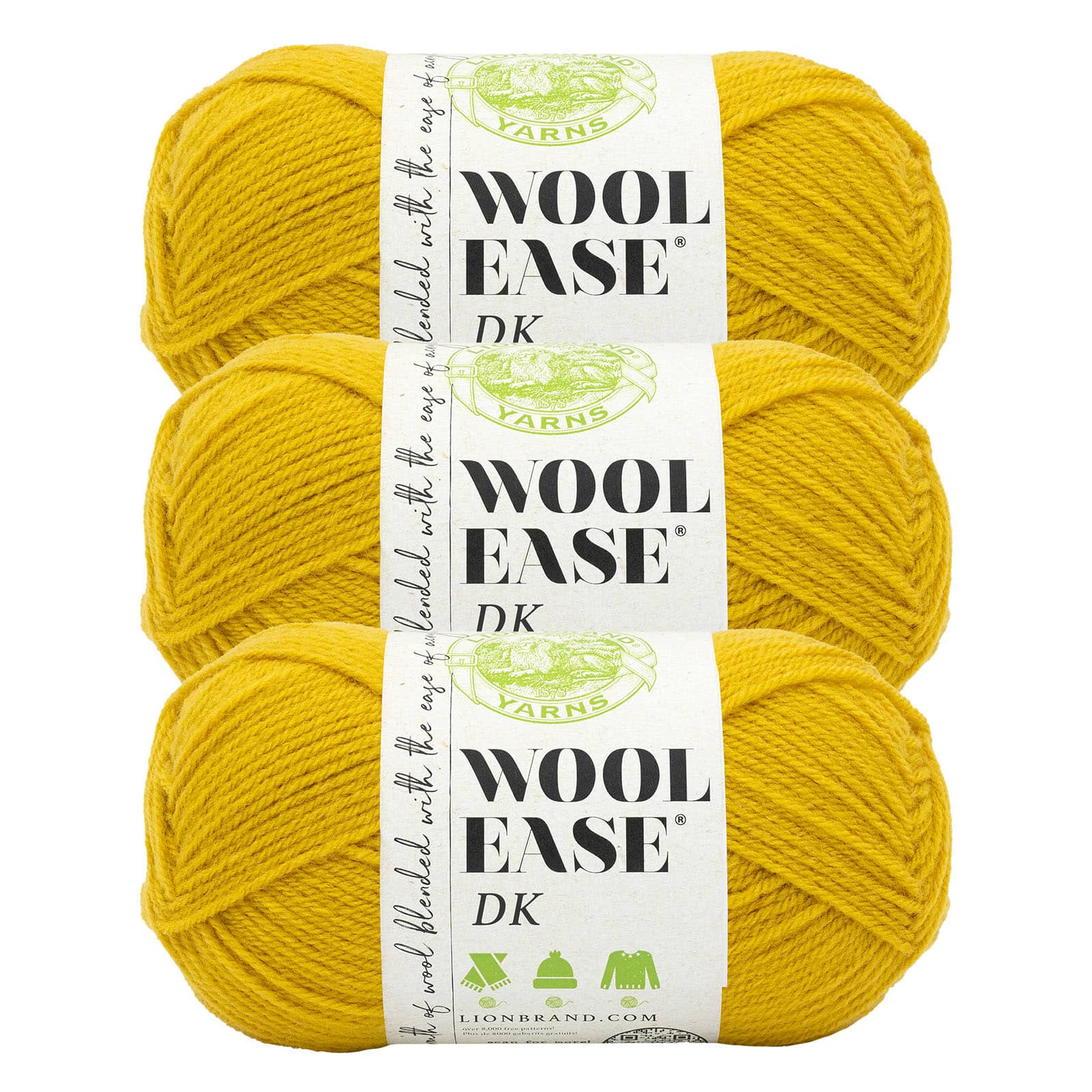 3 Pack Lion Brand&#xAE; Wool-Ease&#xAE; DK Yarn