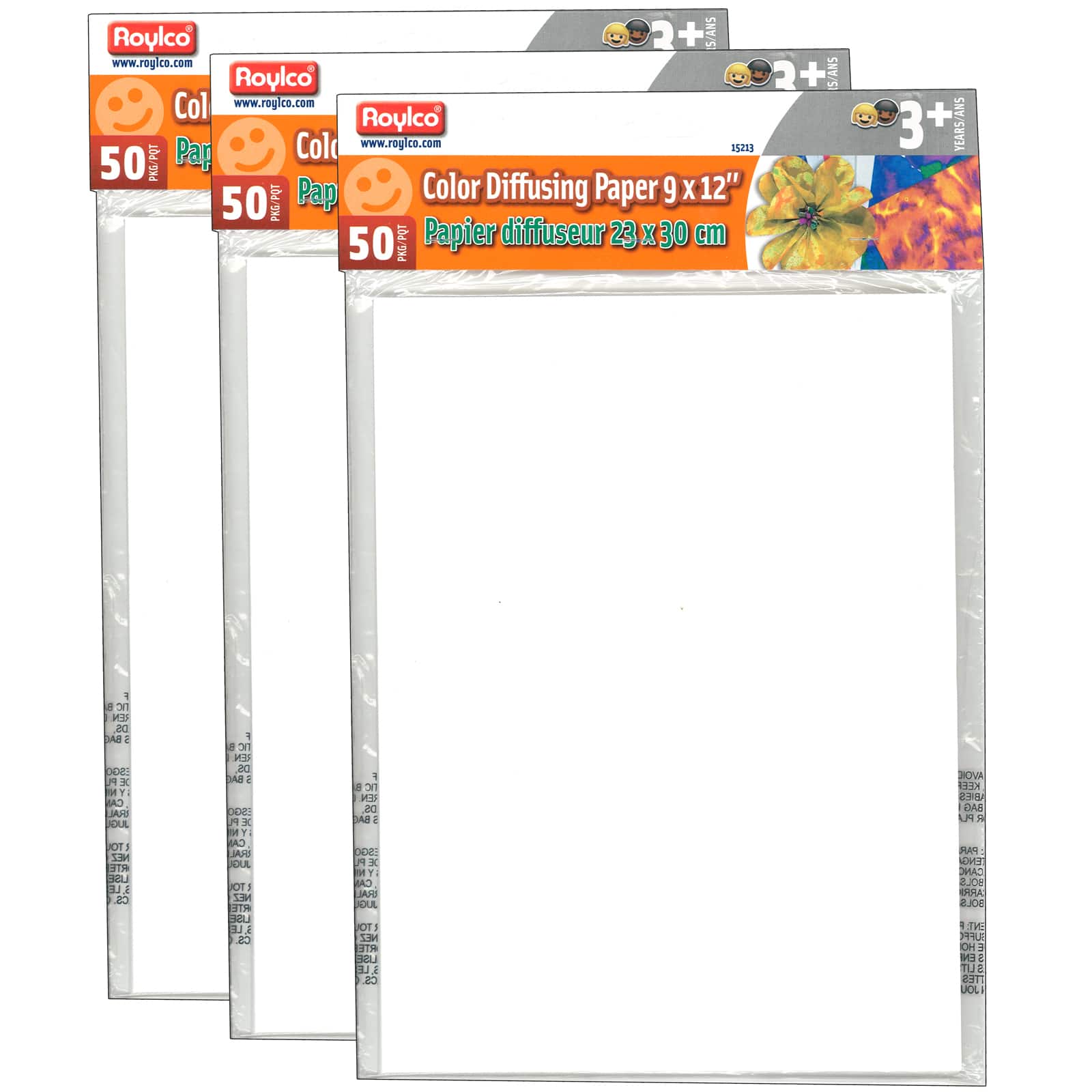 Roylco® Color Diffusing Paper Sheets 3 Packs of 50