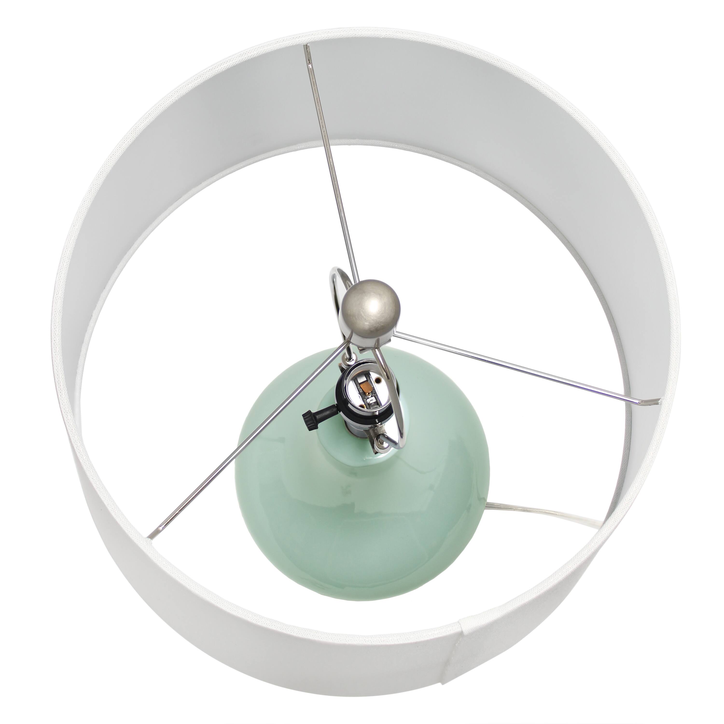 Lalia Home 26&#x22; Droplet Table Lamp with Fabric Shade