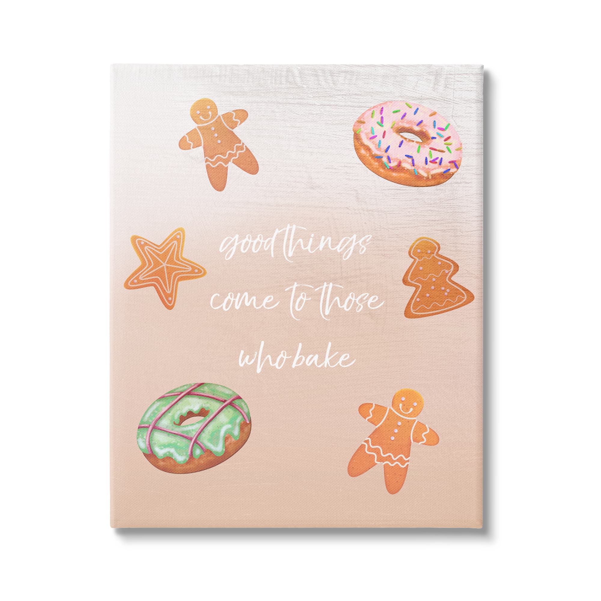 Stupell Industries Those Who Bake Holiday Cookies Canvas Wall Art