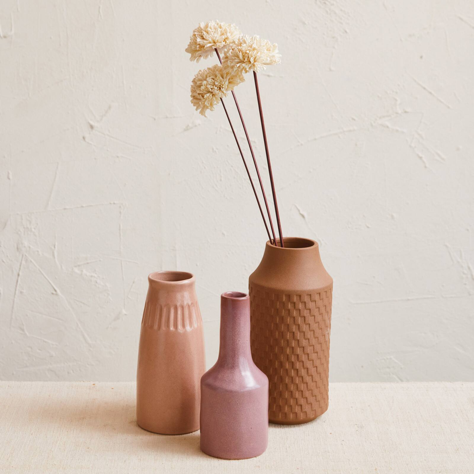 Hello Honey® Reactive Glaze Stoneware Vase Set