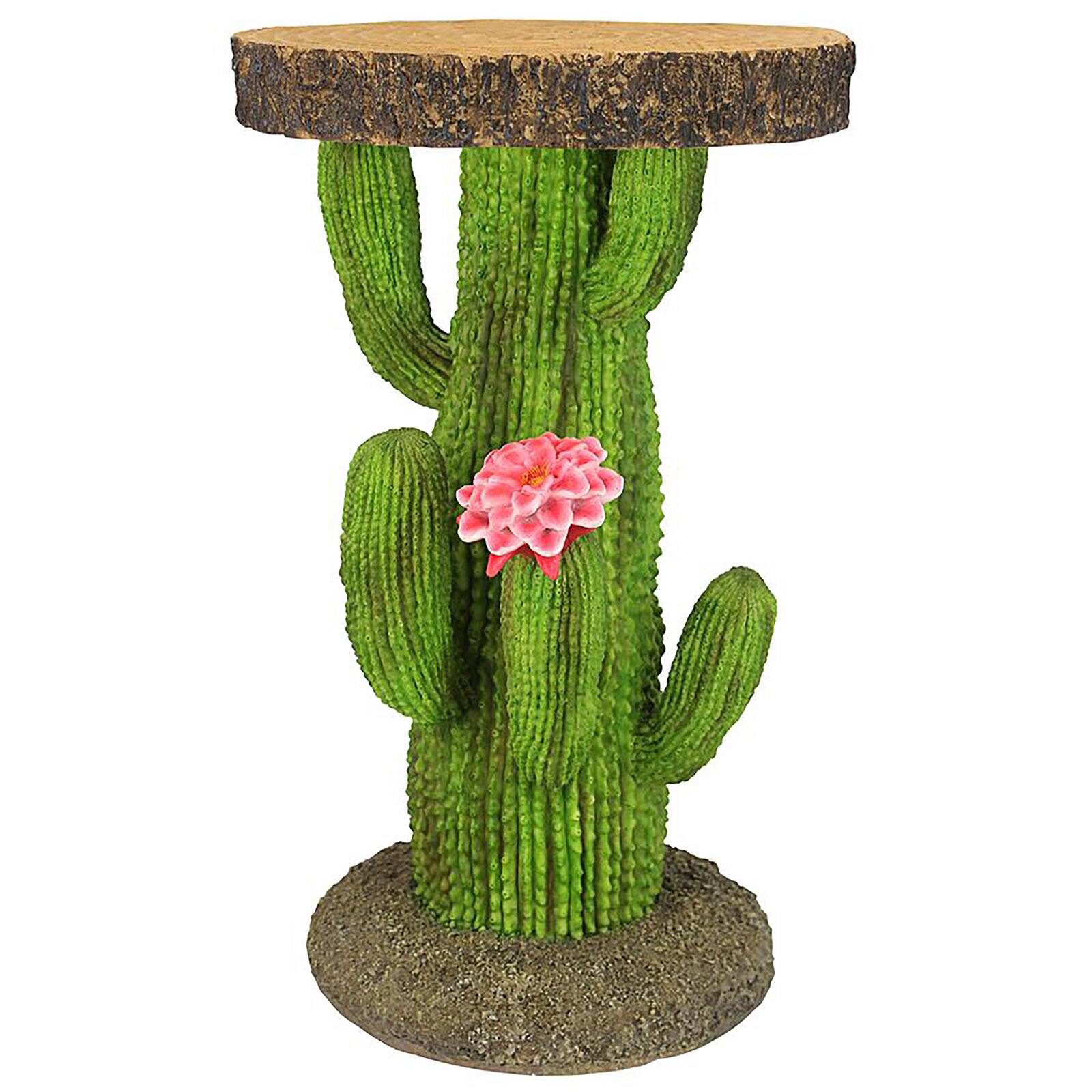 Design Toscano 20.5&#x22; Saguaro Cactus Arizona Desert Sculptural Table