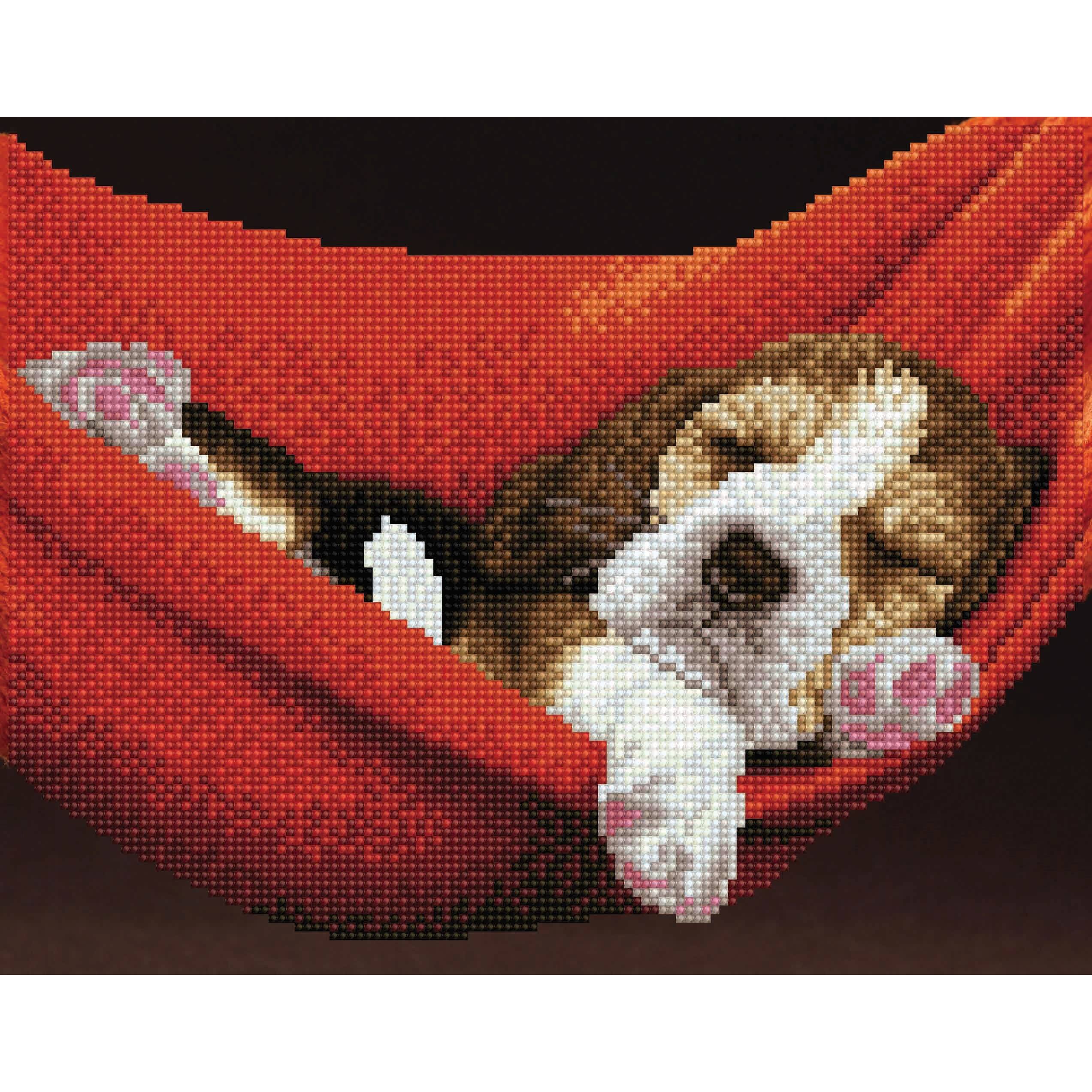 Diamond Art Moderate Dog in Hammock