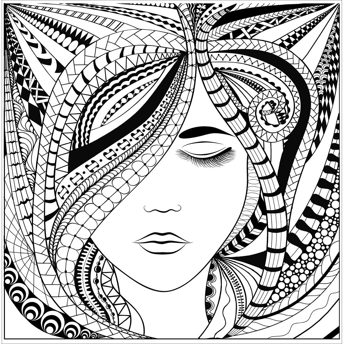 Design Works™ Zenbroidery Woman Stamped Embroidery Kit