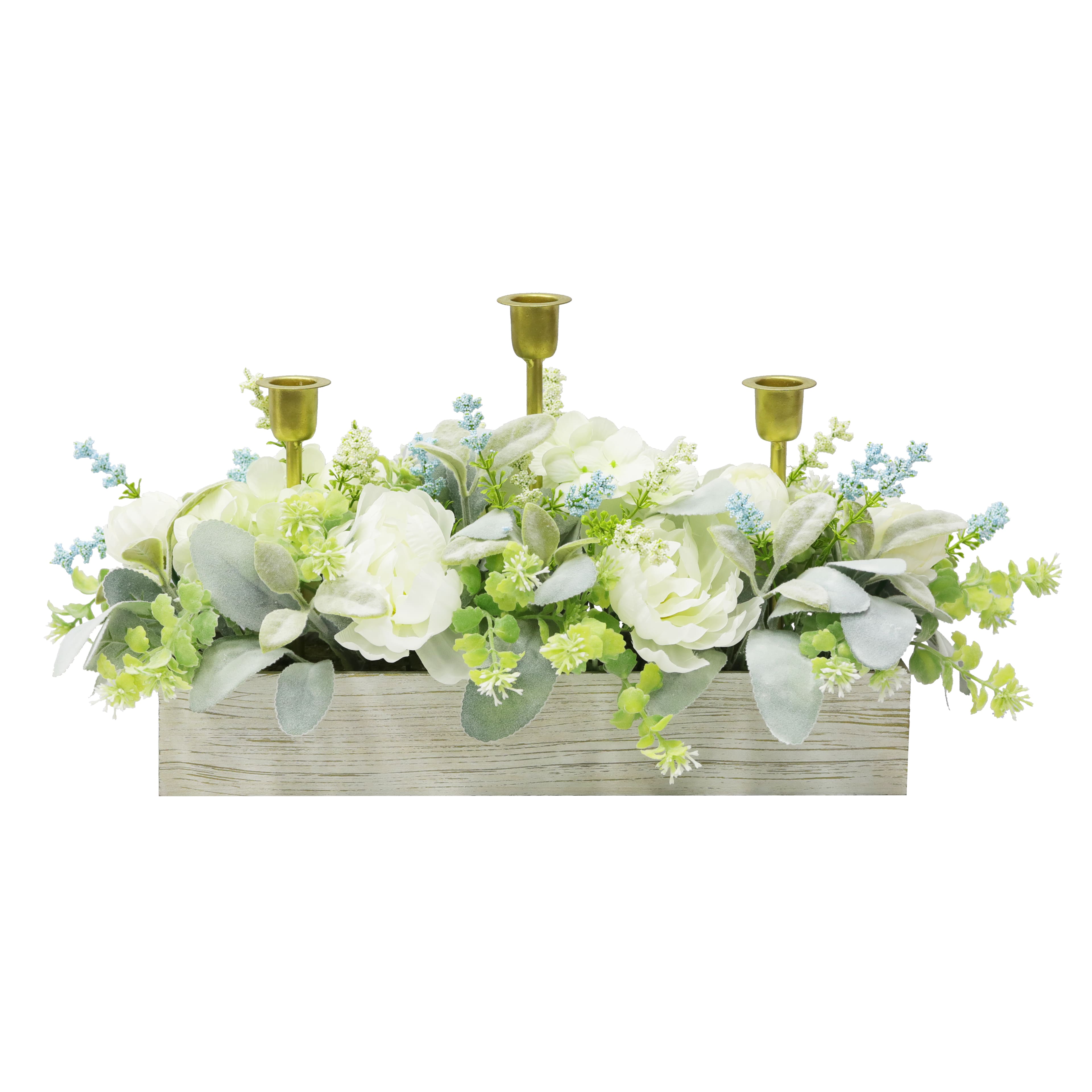 5 Ceramic Floral Picks- Flower Bouquet Has Magnet On Back- Arrangement  Supplies