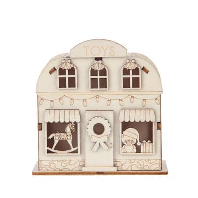 3.75" Unfinished Toy Store DIY LED Wood Décor by Make Market® image