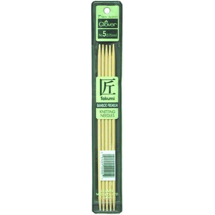 Clover 7 Takumi Bamboo Double Pointed Knitting Needles – The Shiplap Quilt  Shop & Coffee House