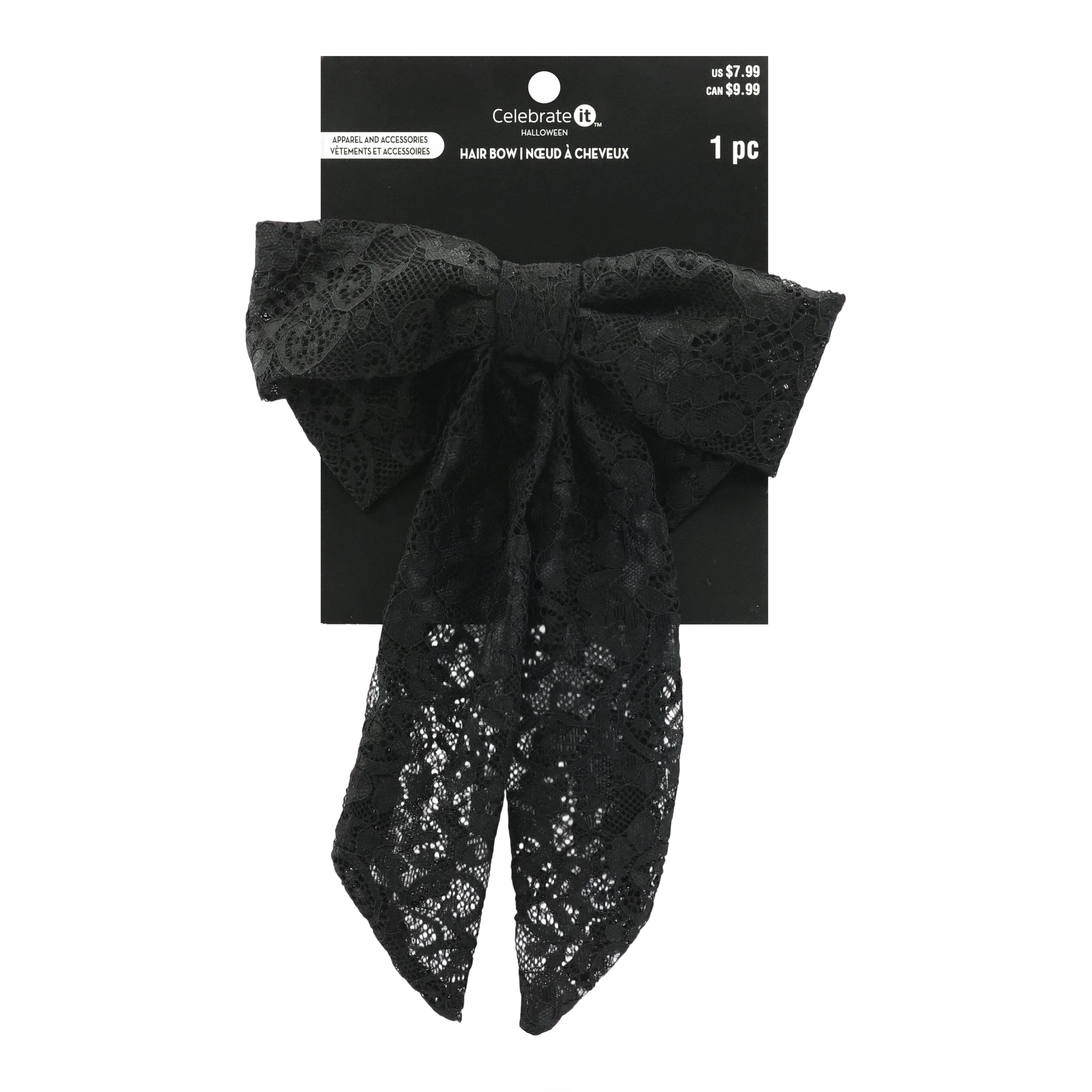 Black Lace Hair Bow by Celebrate It&#x2122;
