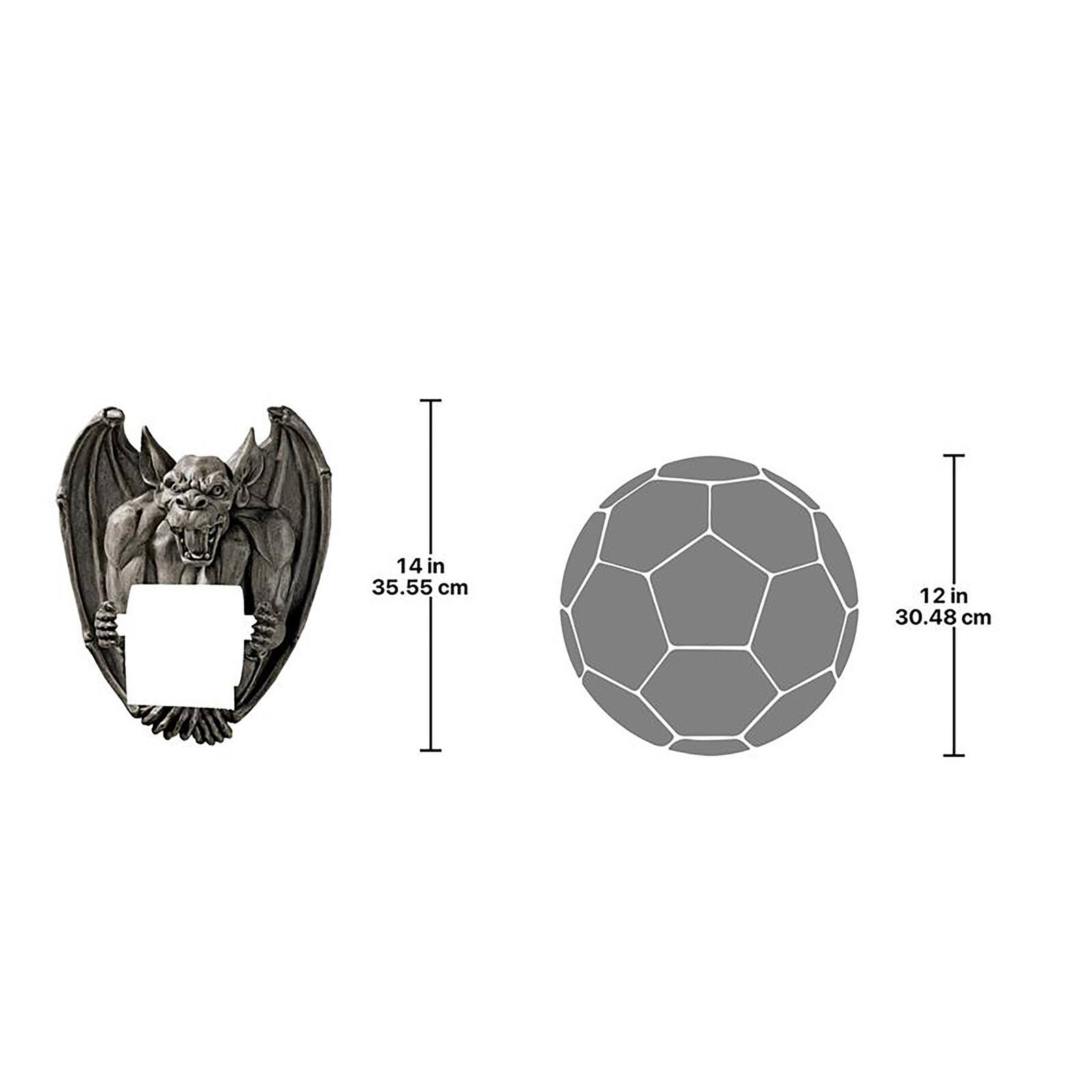 Design Toscano 14&#x22; Flush the Gargoyle Gothic Toilet Paper Holder