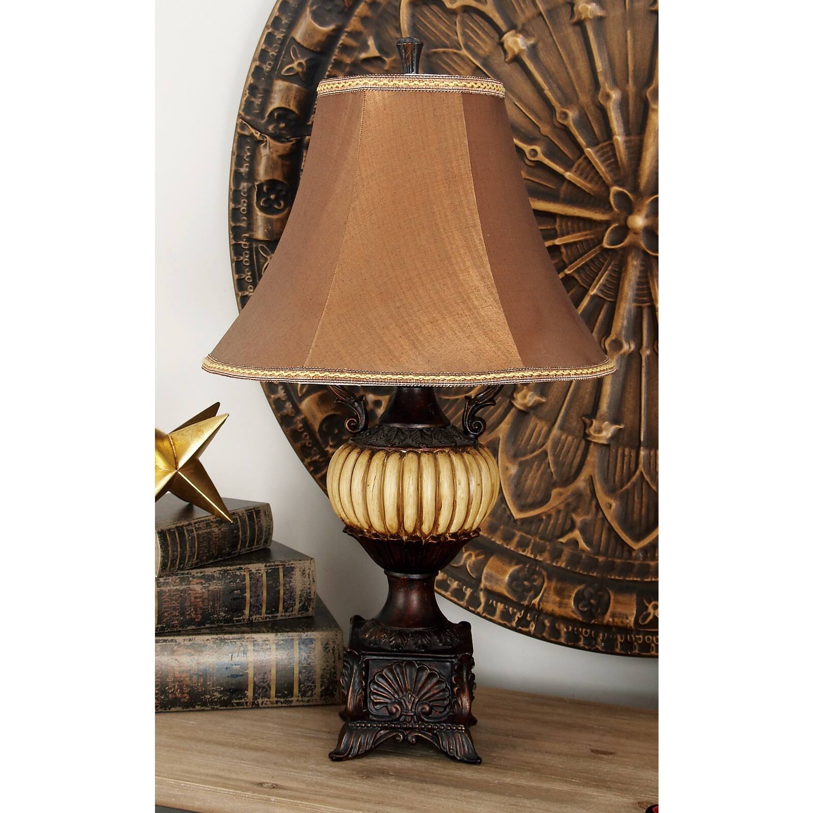 30&#x22; Brown Traditional Table Lamp, 2ct.