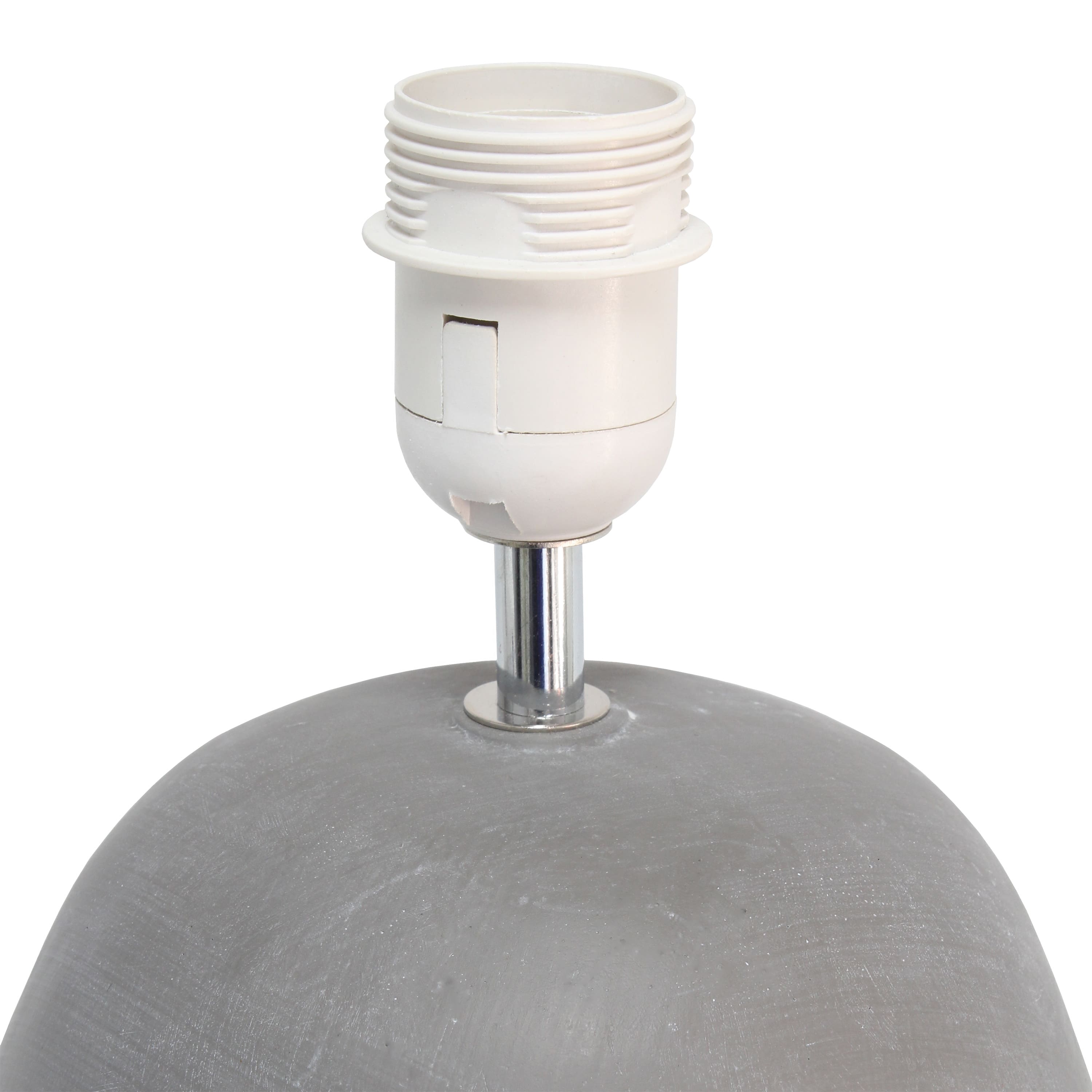 Simple Designs&#x2122; 17&#x22; Round Concrete Table Lamp