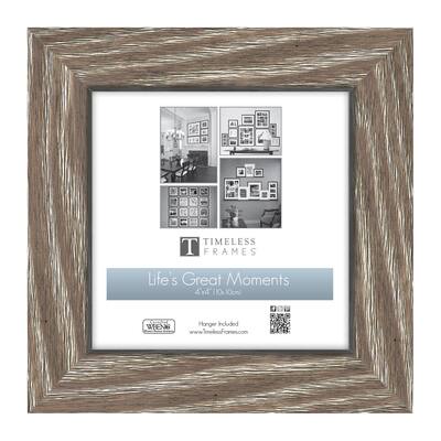 4x4 Frame with Mat - Brown 8x8 Frame Wood Made to Display Print or